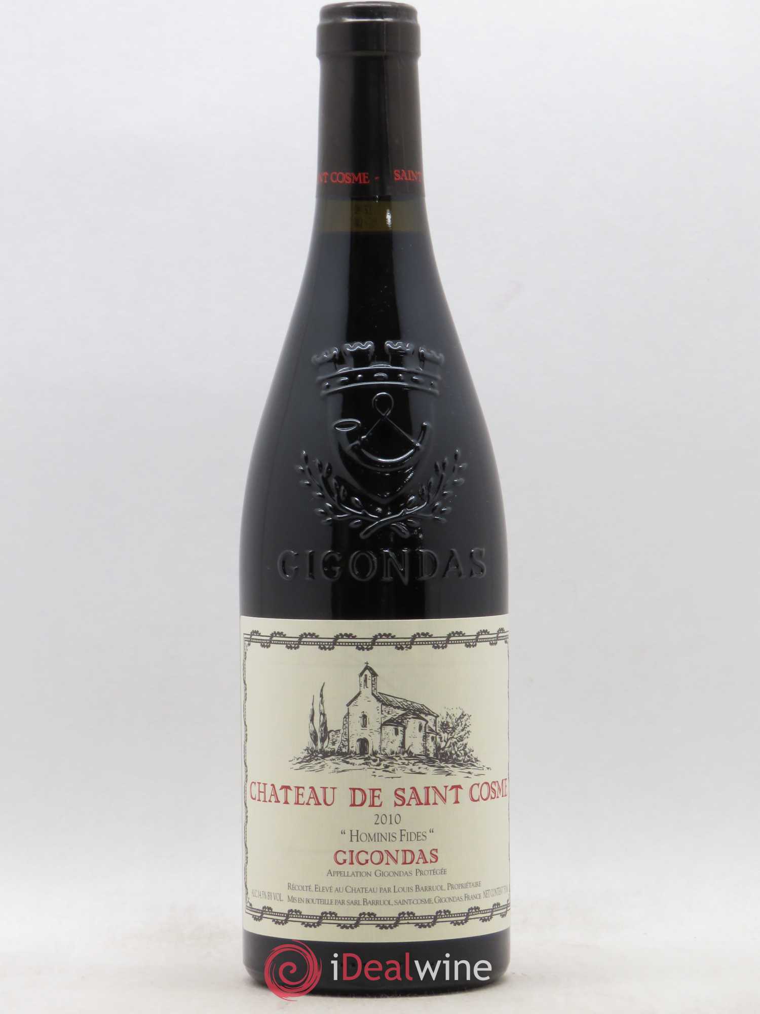 Gigondas Hominis Fides Saint Cosme 2010 - Lot de 1 bouteille - 0