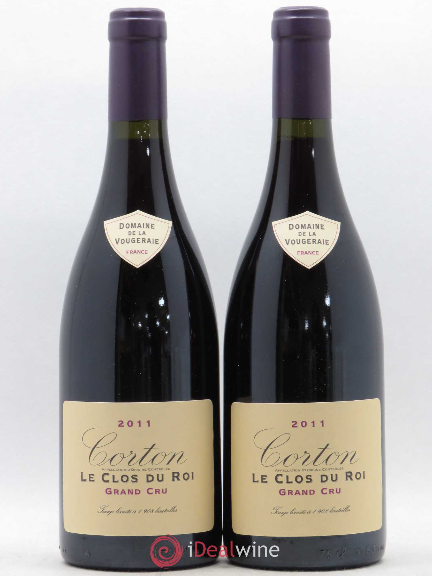 Corton Grand Cru Le Clos du Roi La Vougeraie 2011 - Lot de 2 bouteilles - 0