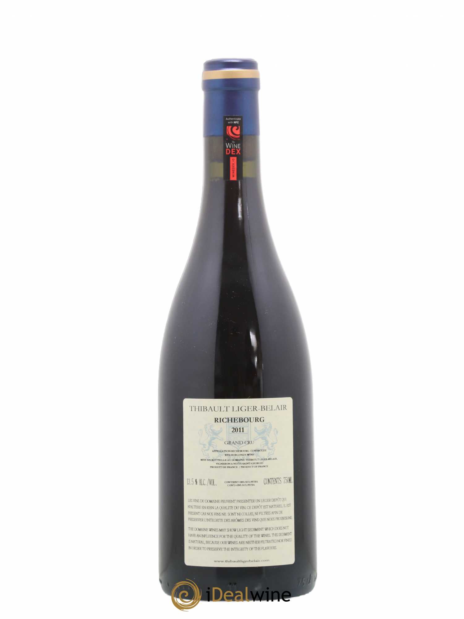 Richebourg Grand Cru Thibault Liger-Belair 2011 - Lot de 1 bouteille - 1