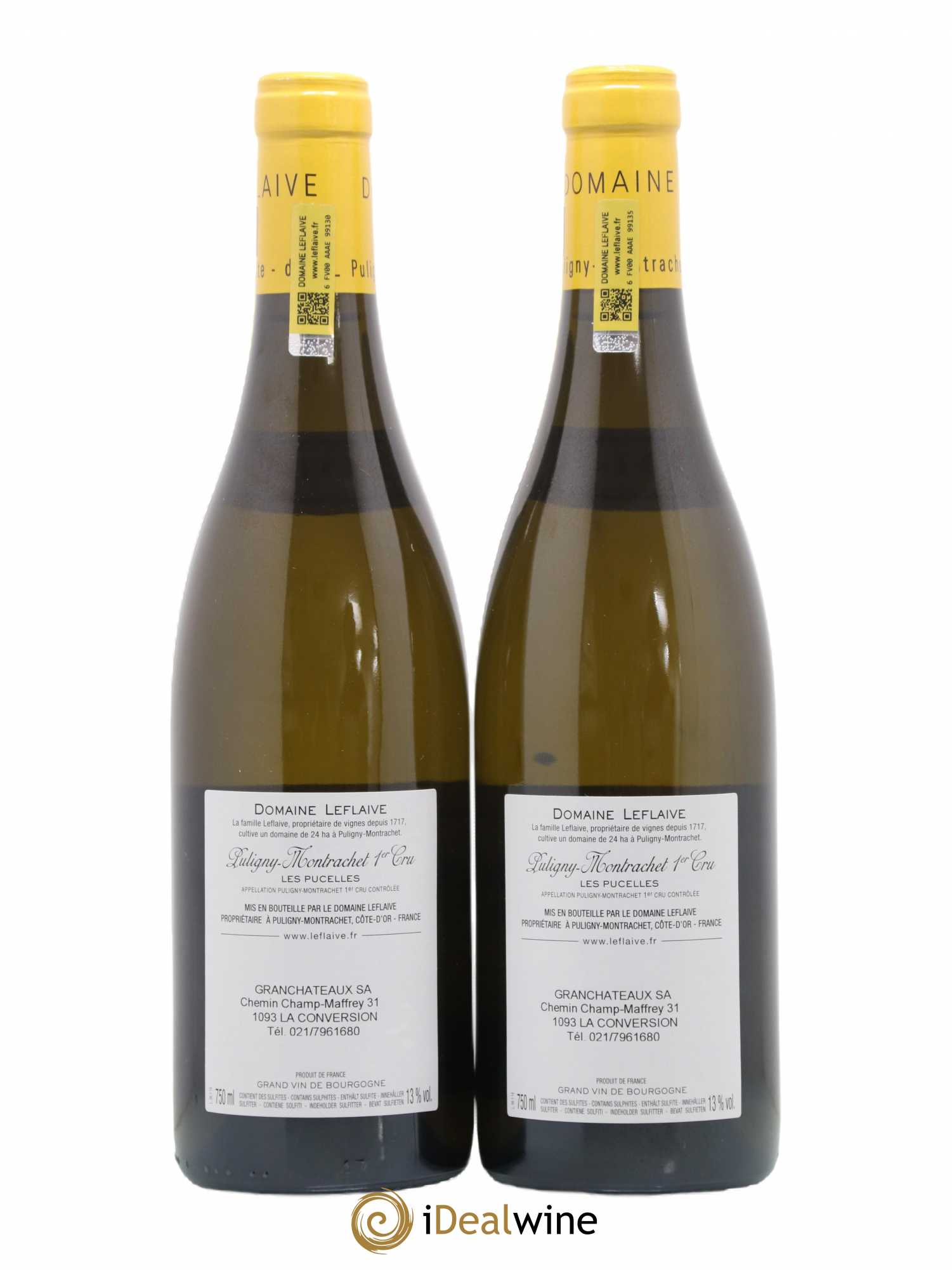 Puligny-Montrachet 1er Cru Les Pucelles Leflaive (Domaine) 2014 - Lot de 2 bouteilles - 1