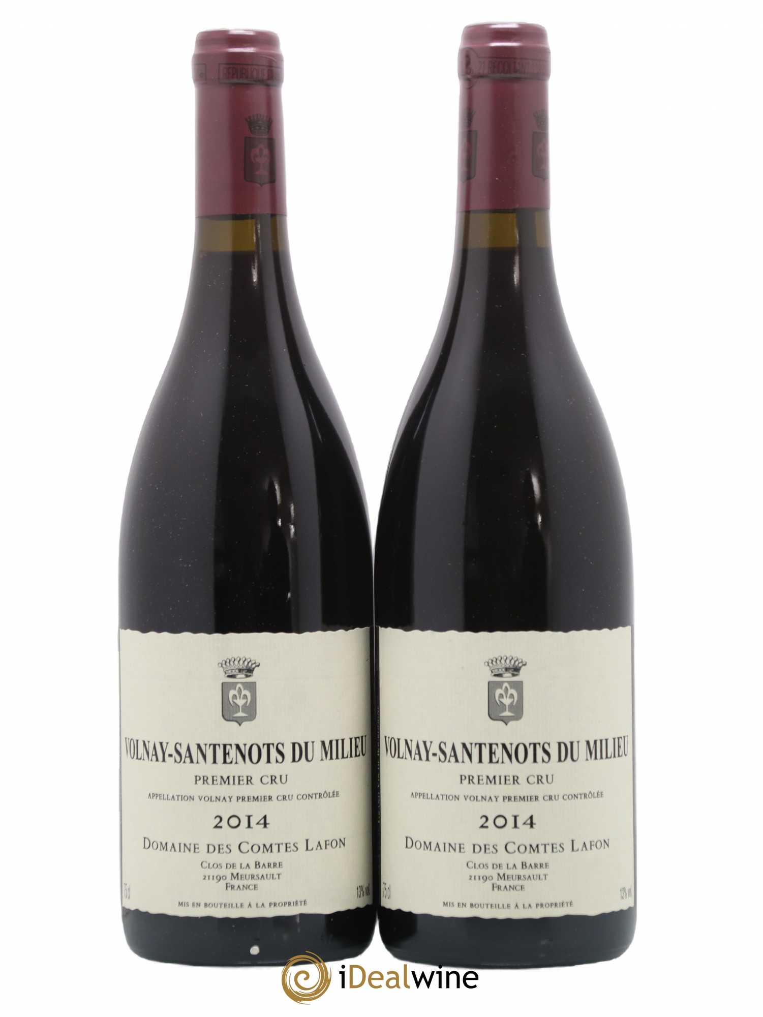 Volnay 1er Cru Santenots du Milieu Comtes Lafon (Domaine des) 2014 - Lot de 2 bouteilles - 0