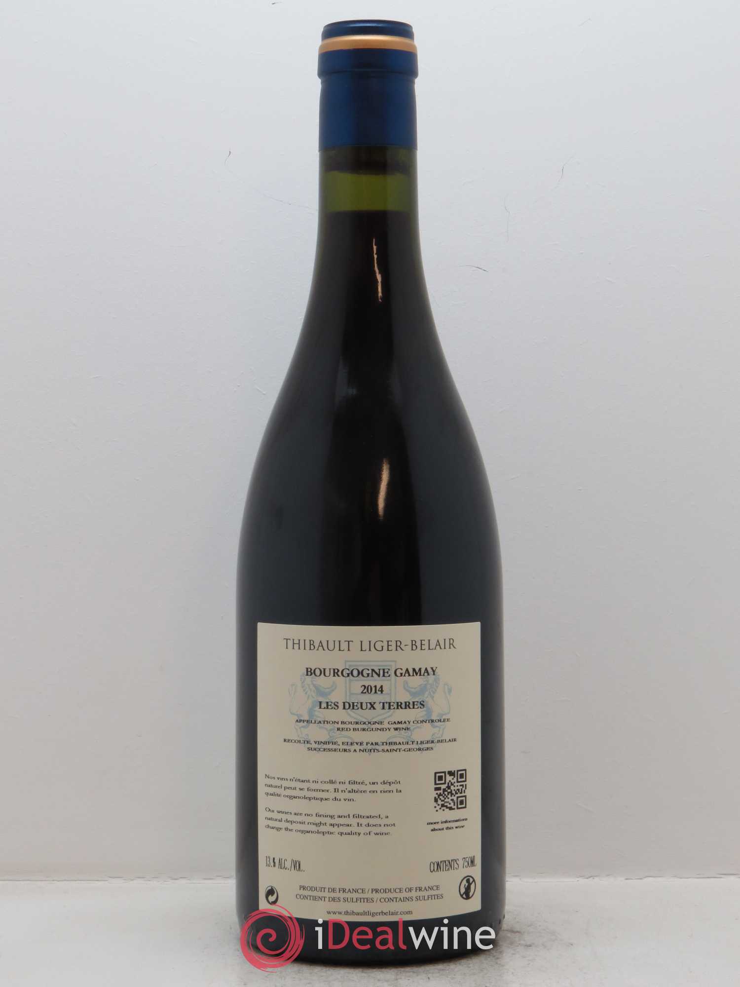Bourgogne Les Deux Terres Thibault Liger-Belair 2014 - Lot de 1 bouteille - 1