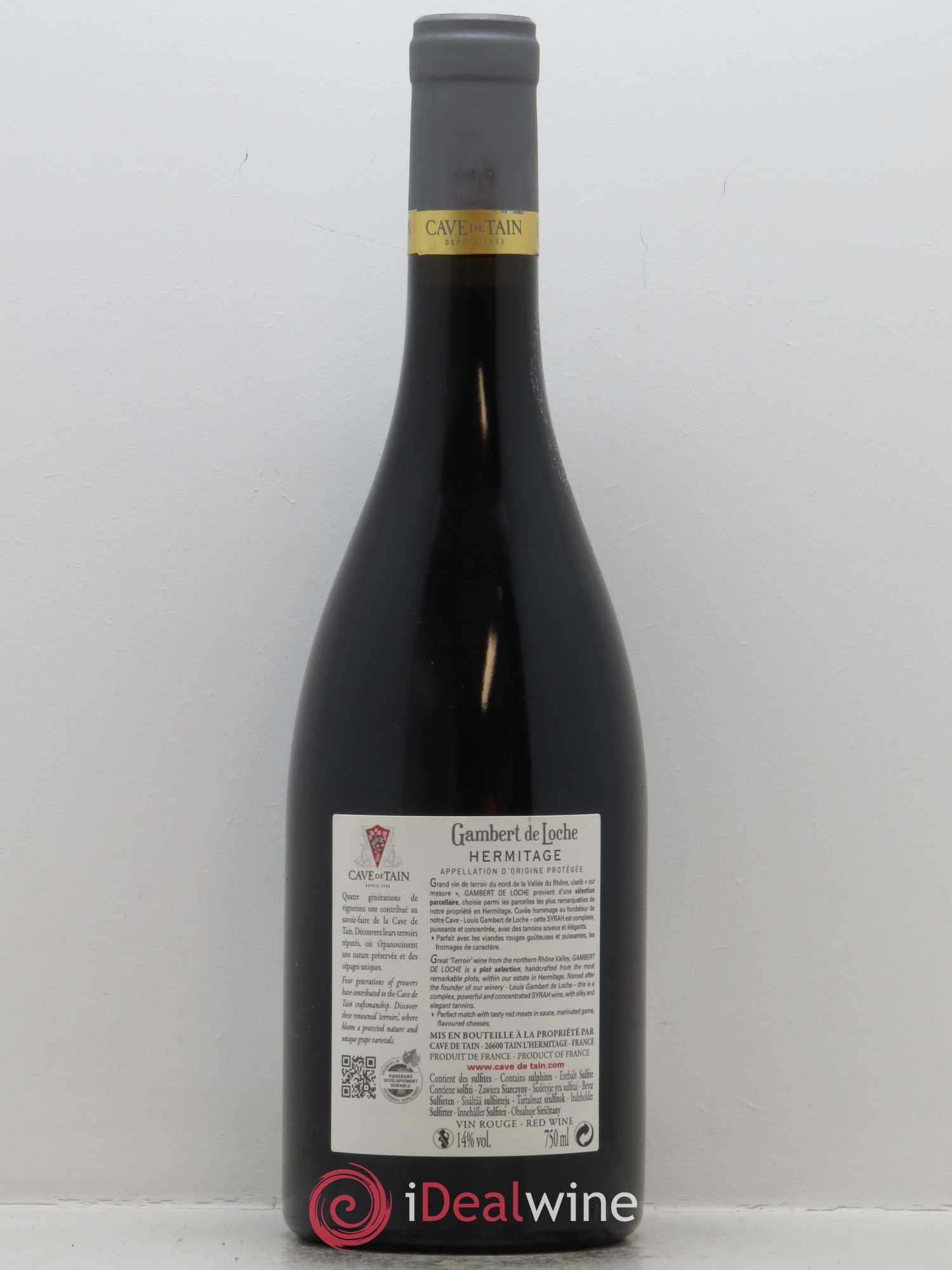 Hermitage Gambert de Loche Cave de Tain 2015 - Lot de 1 bouteille - 1