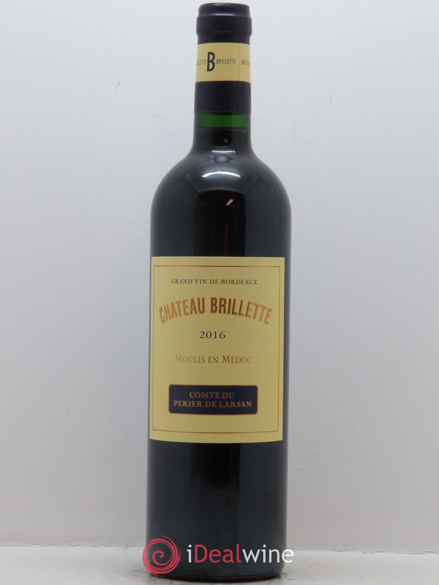 Château Brillette Cru Bourgeois 2016 - Lot de 1 bouteille - 0
