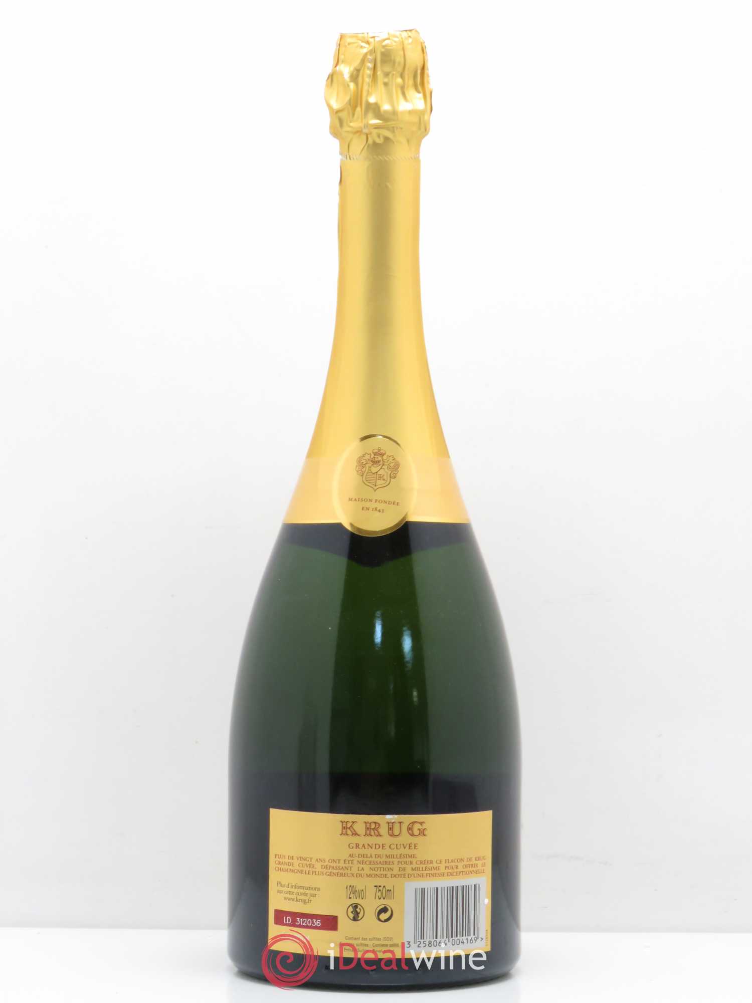Grande Cuvée Brut Krug Cuvée 161ème Edition - Lot of 1 bottle - 1