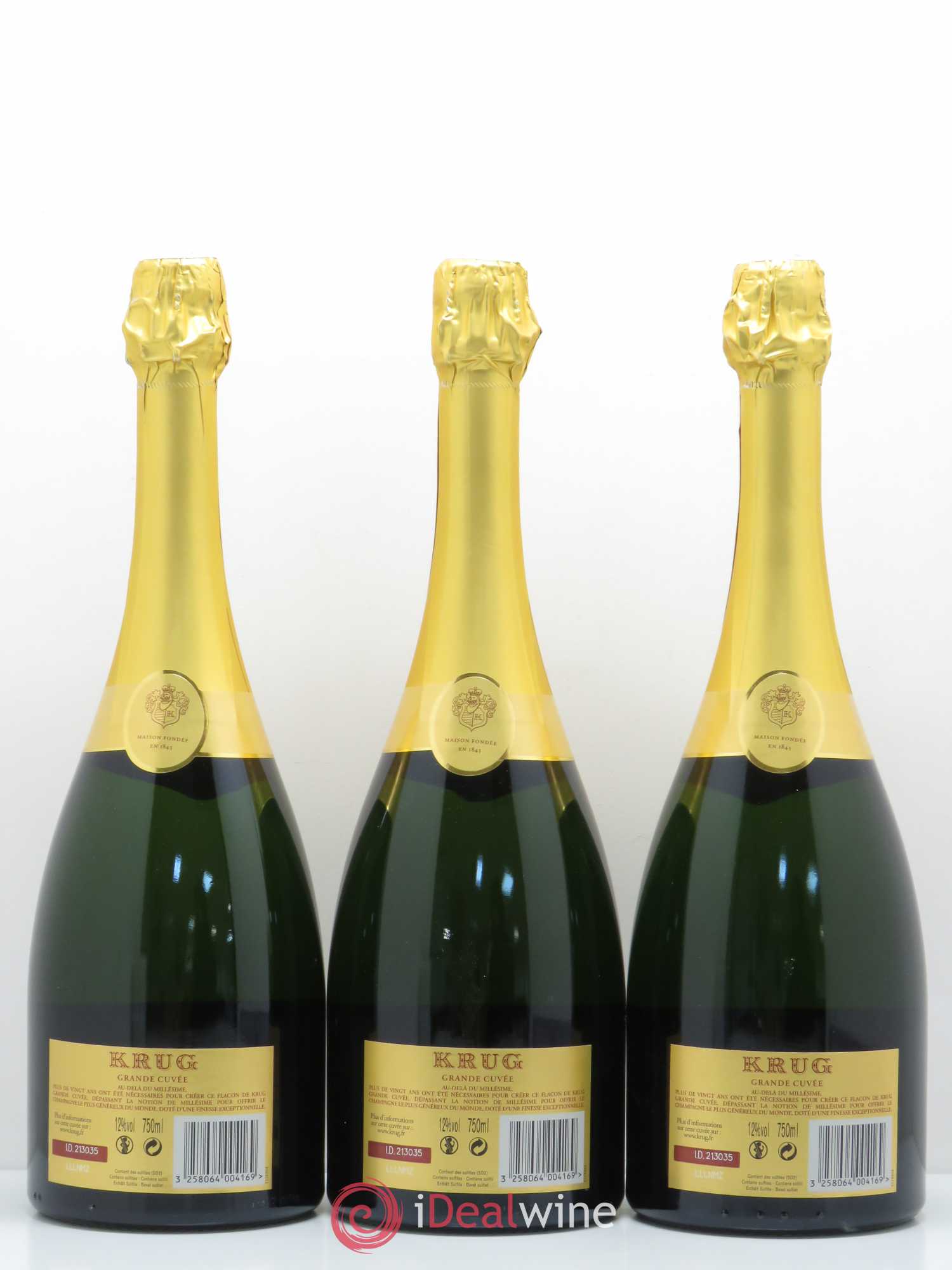 Grande Cuvée Brut Krug Cuvée 162ème Edition - Lot de 3 bouteilles - 1