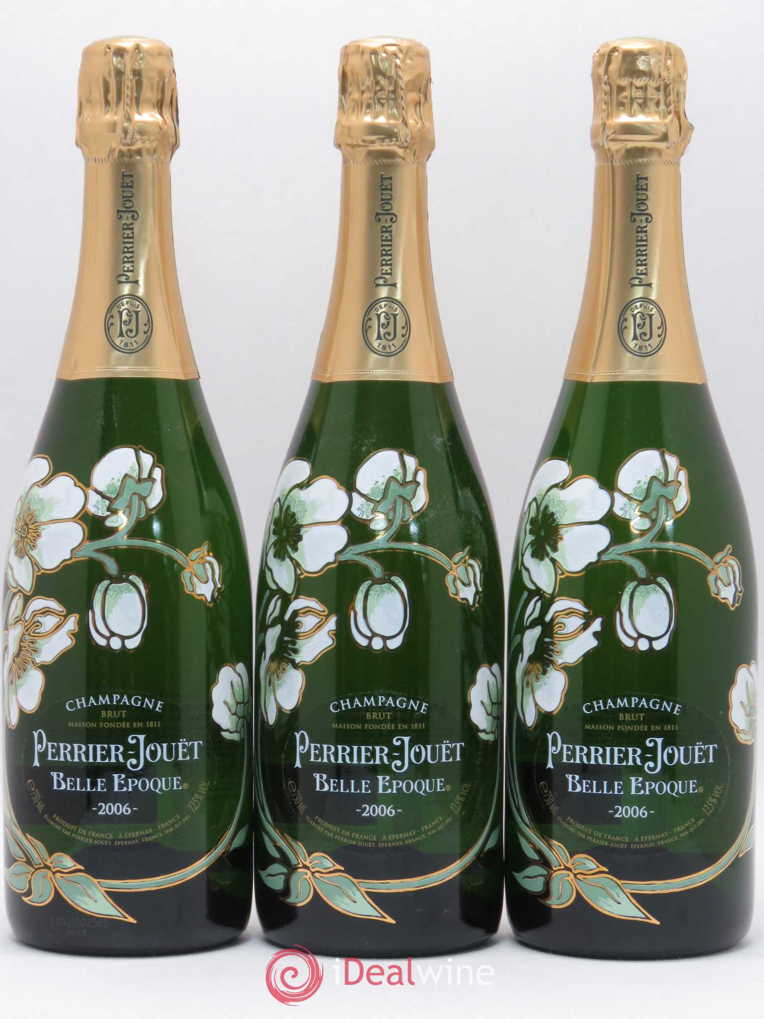 Cuvée Belle Epoque Brut Perrier-Jouët 2006 - Lot de 3 bouteilles - 0