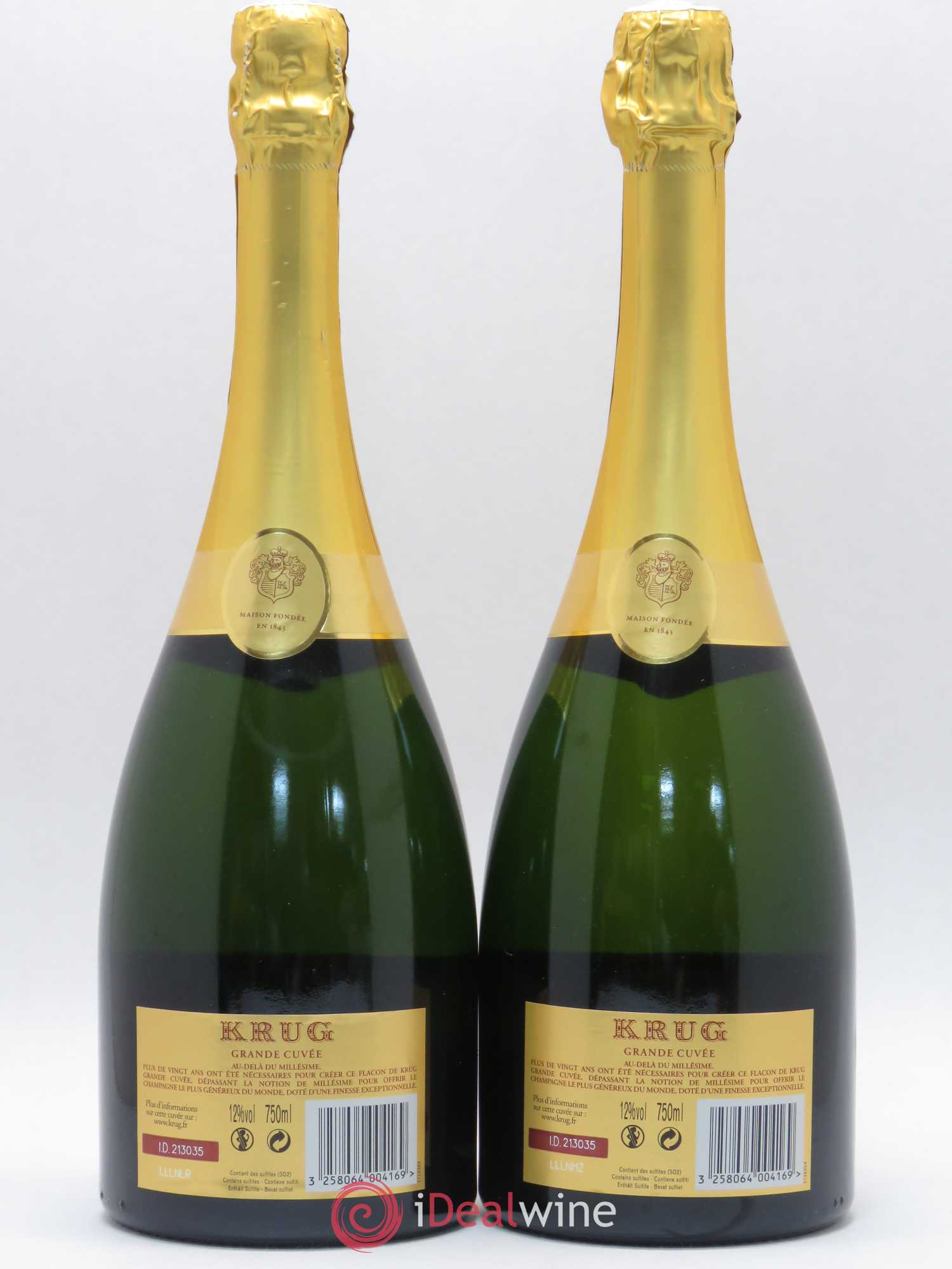 Grande Cuvée Brut Krug - Lot de 2 bouteilles - 1