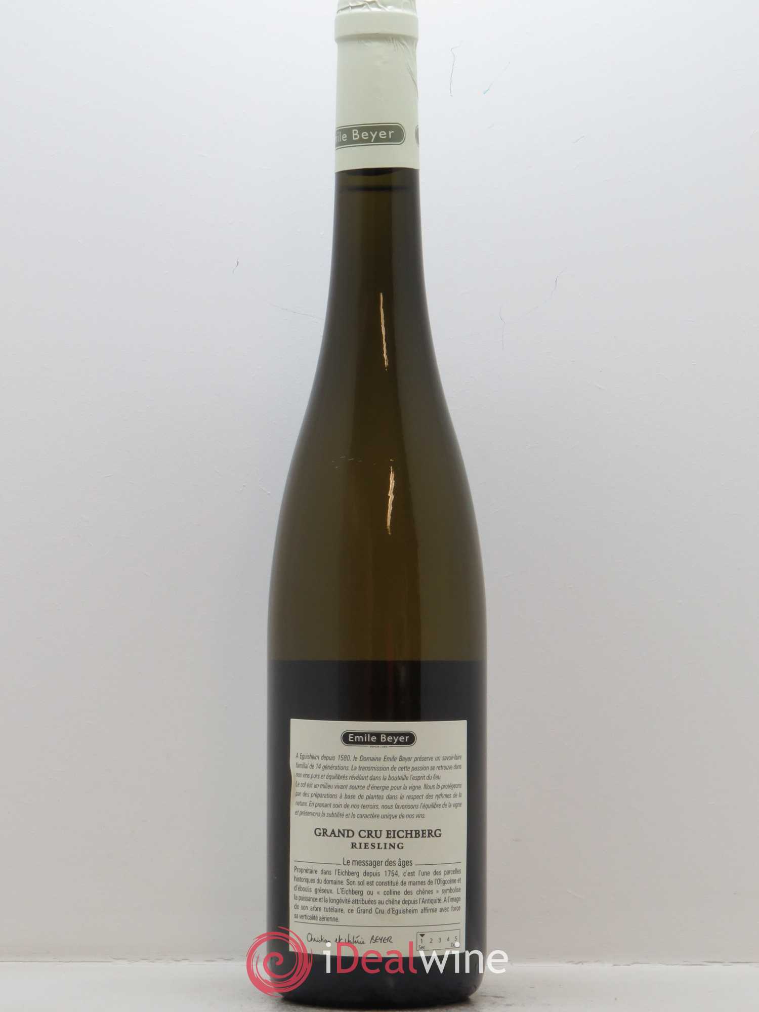Riesling Grand Cru Eichberg Emile Beyer 2017 - Lot de 1 bouteille - 2