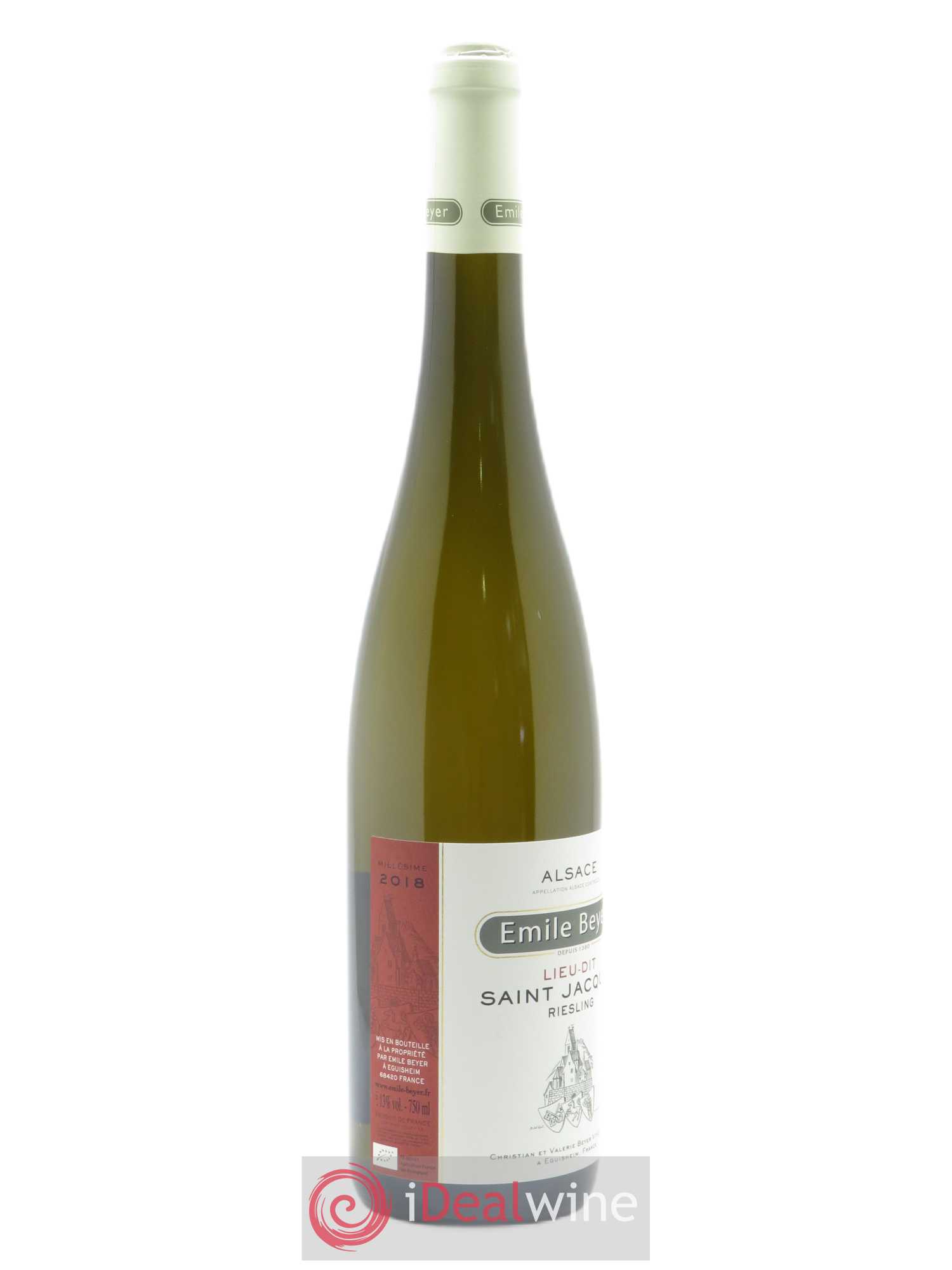 Riesling Lieu-dit Saint-Jacques Emile Beyer 2018 - Lot de 1 bouteille - 1