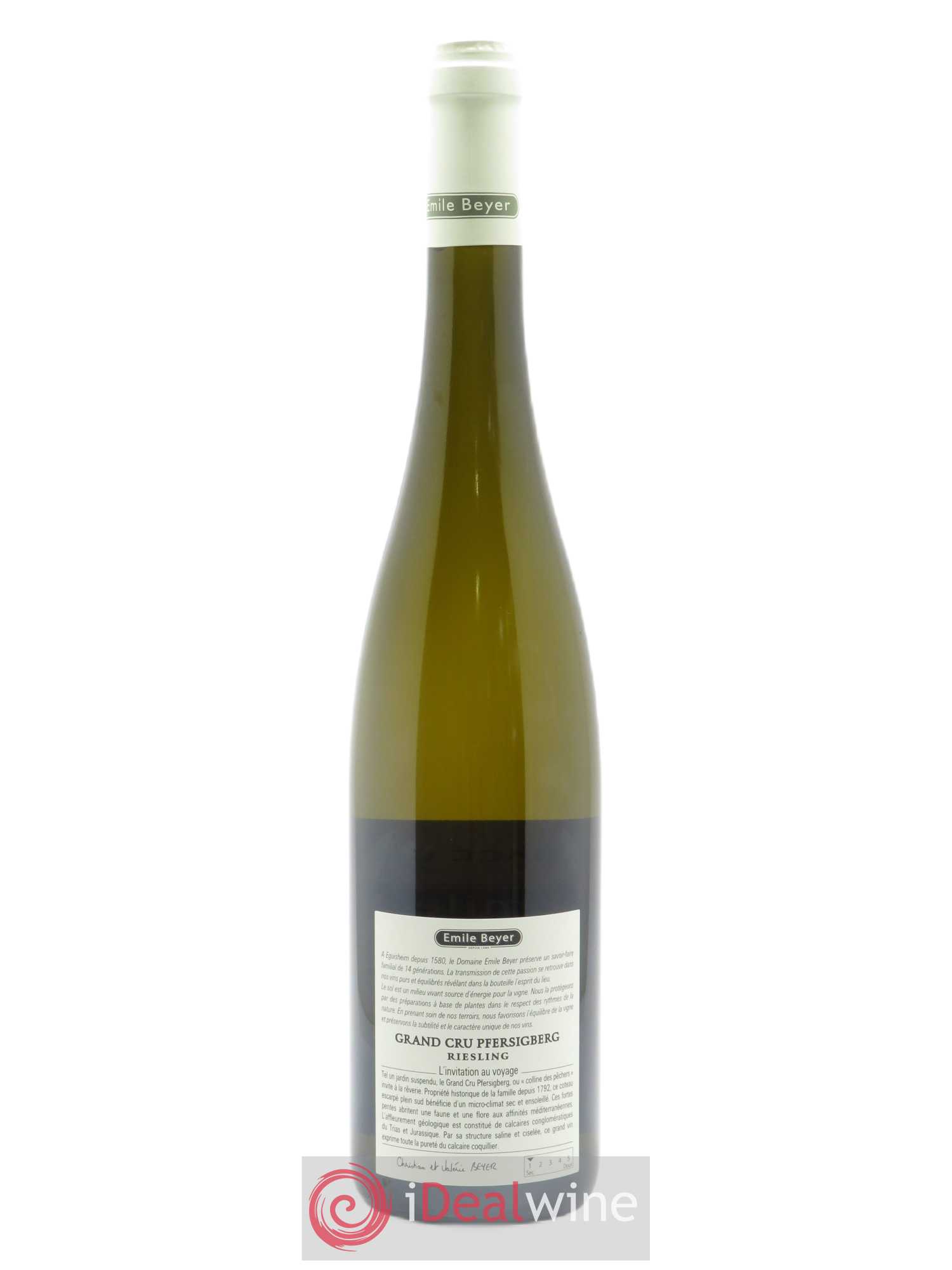 Riesling Grand Cru Pfersigberg Emile Beyer 2017 - Lot de 1 bouteille - 2