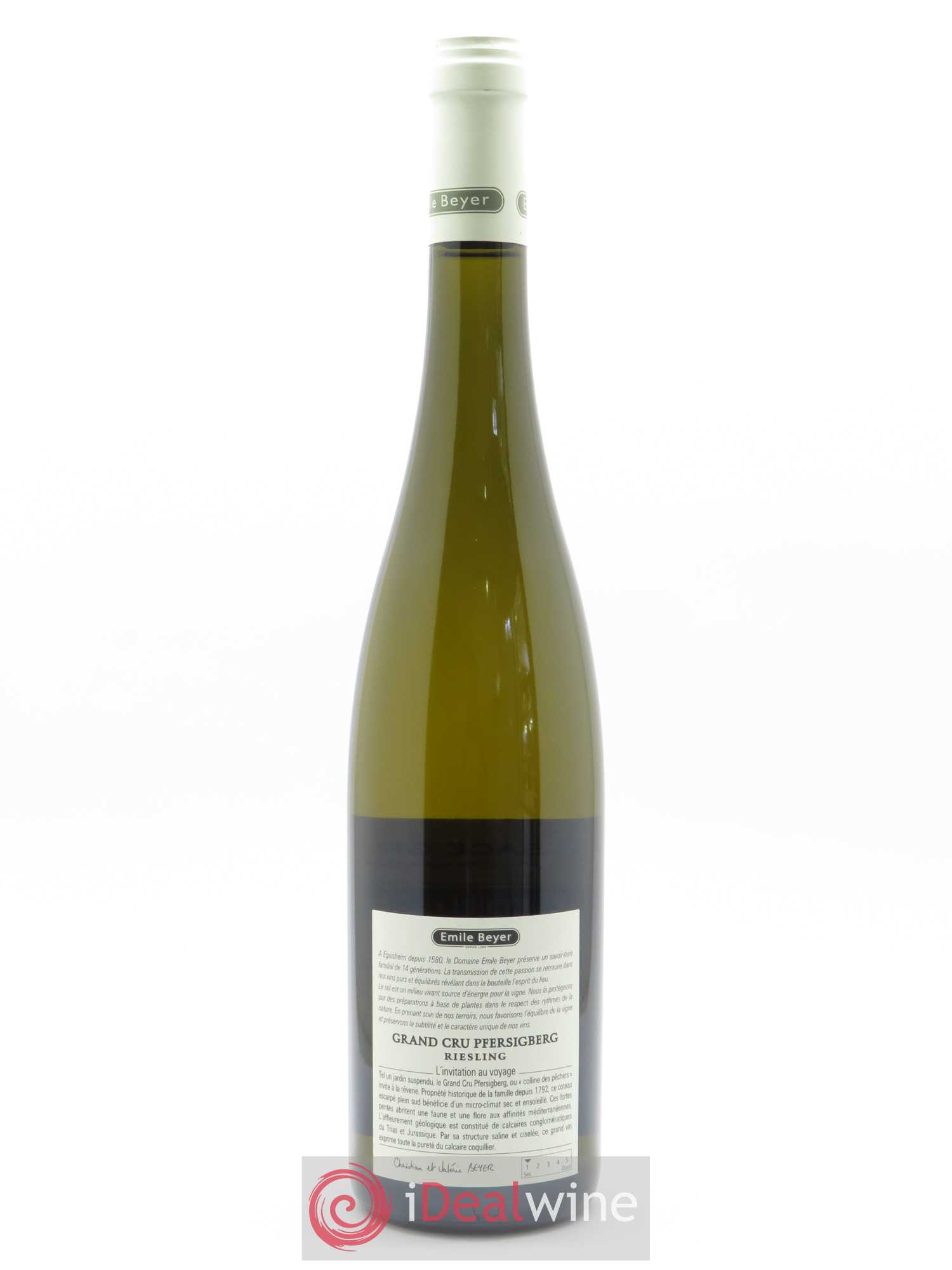 Riesling Grand Cru Pfersigberg Emile Beyer 2019 - Lot de 1 bouteille - 1