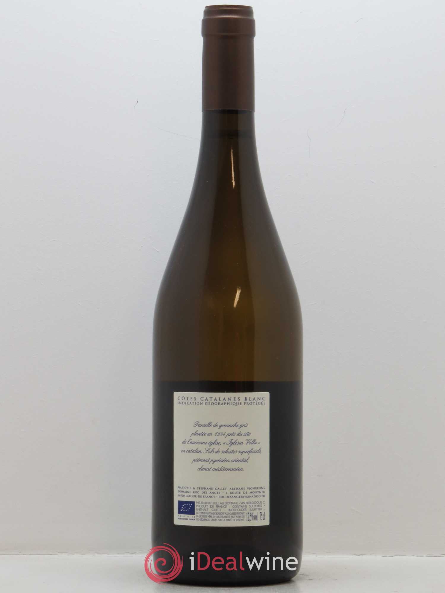 Côtes Catalanes Roc des Anges Iglesia Vella Marjorie et Stéphane Gallet 2017 - Lot de 1 bouteille - 1
