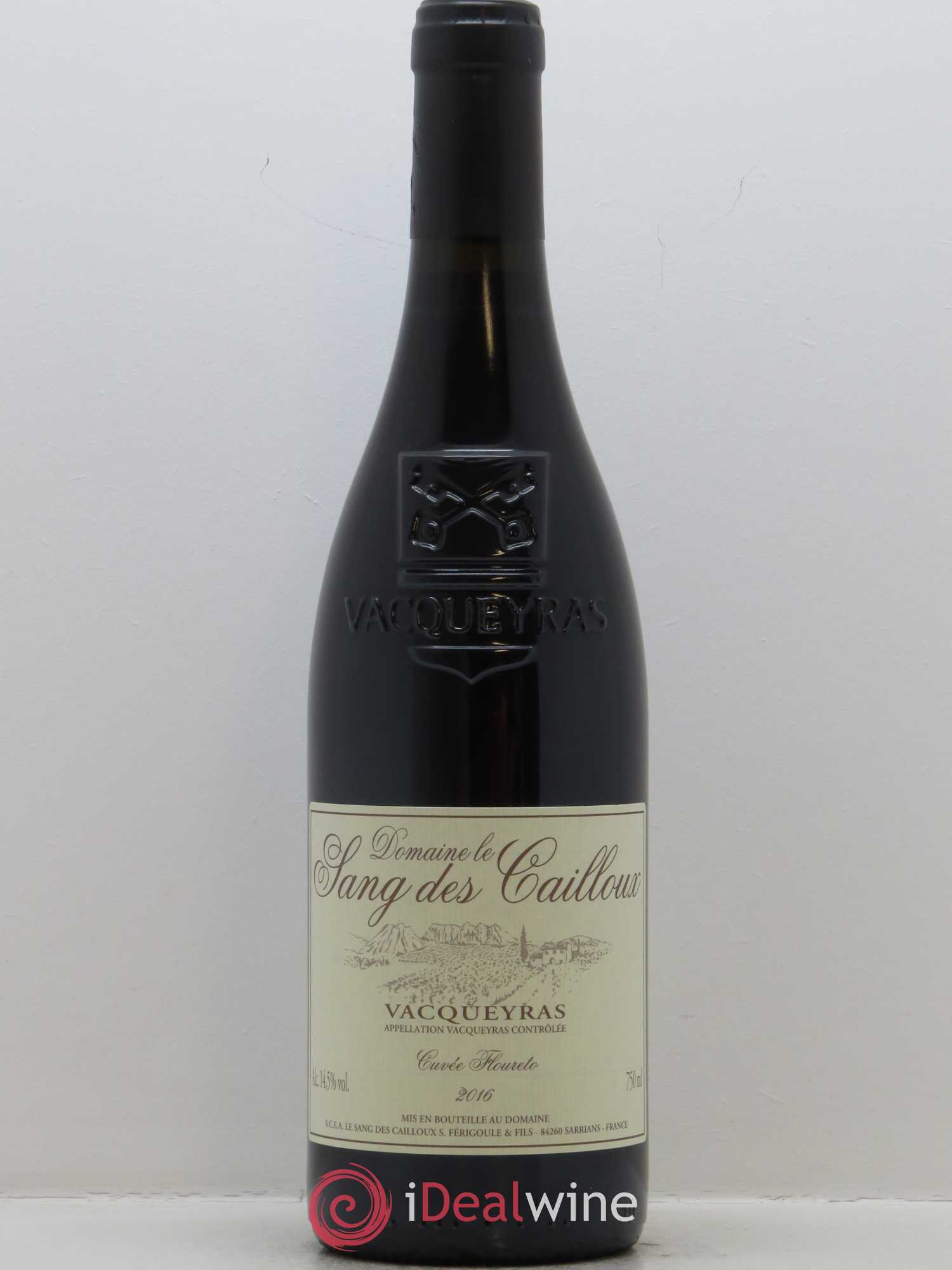 Vacqueyras Floureto Le Sang des Cailloux 2016 - Lot de 1 bouteille - 0