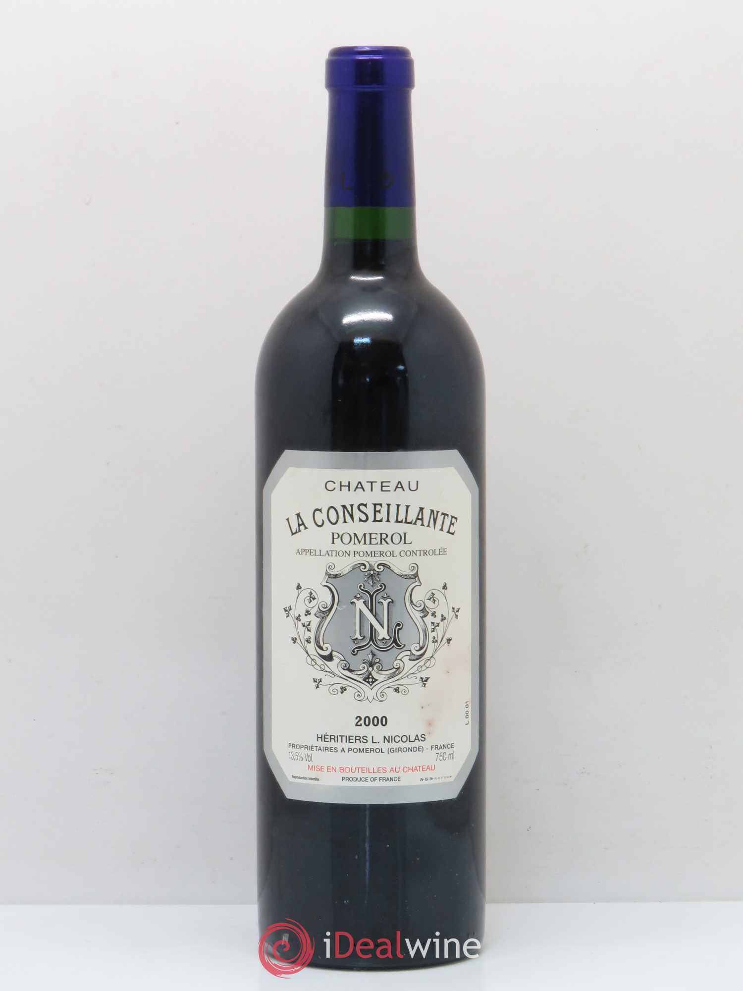 Château la Conseillante 2000 - Lot de 1 bouteille - 0
