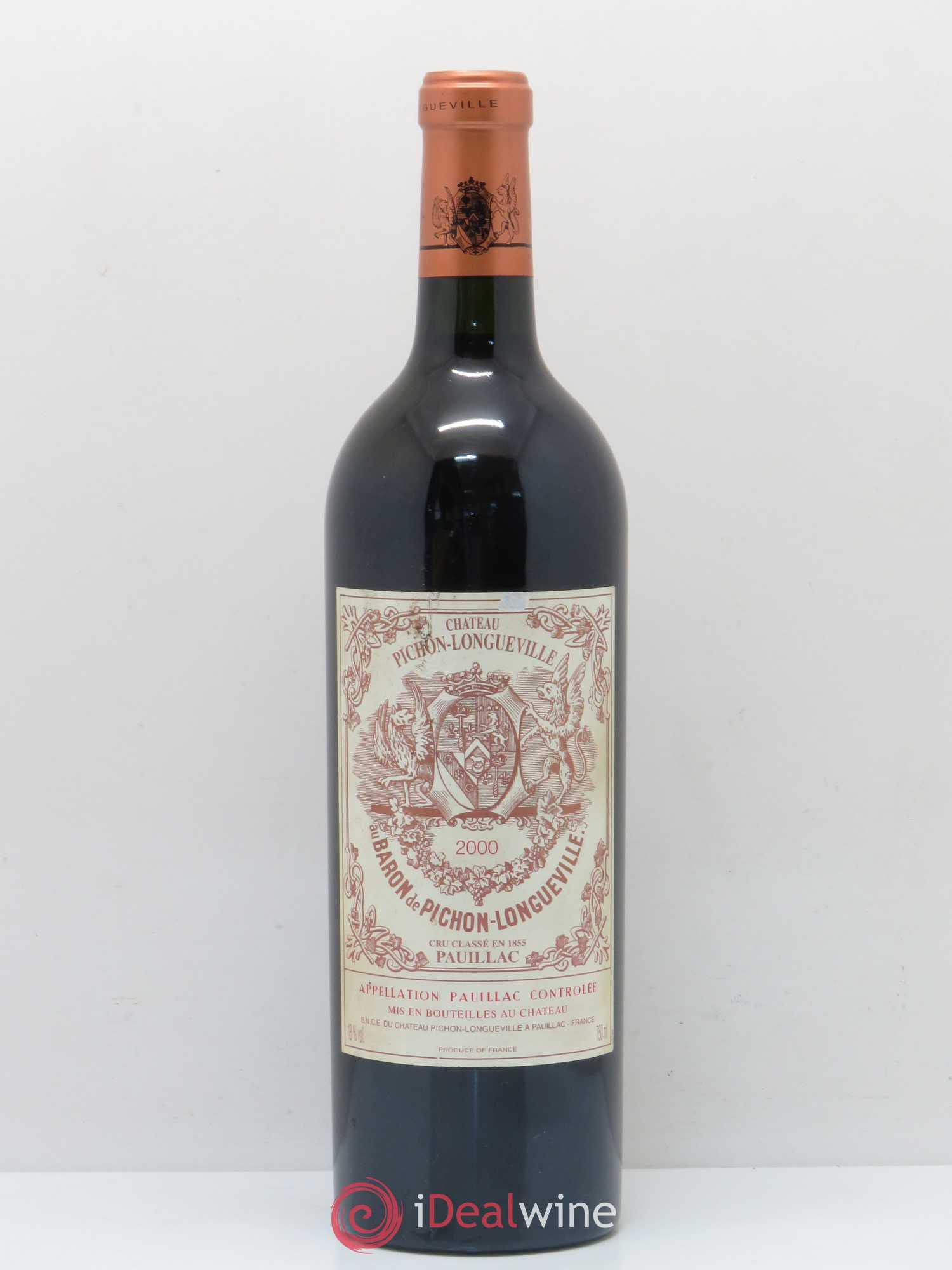 Pichon Longueville Baron 2ème Grand Cru Classé 2000 - Lot de 1 bouteille - 0