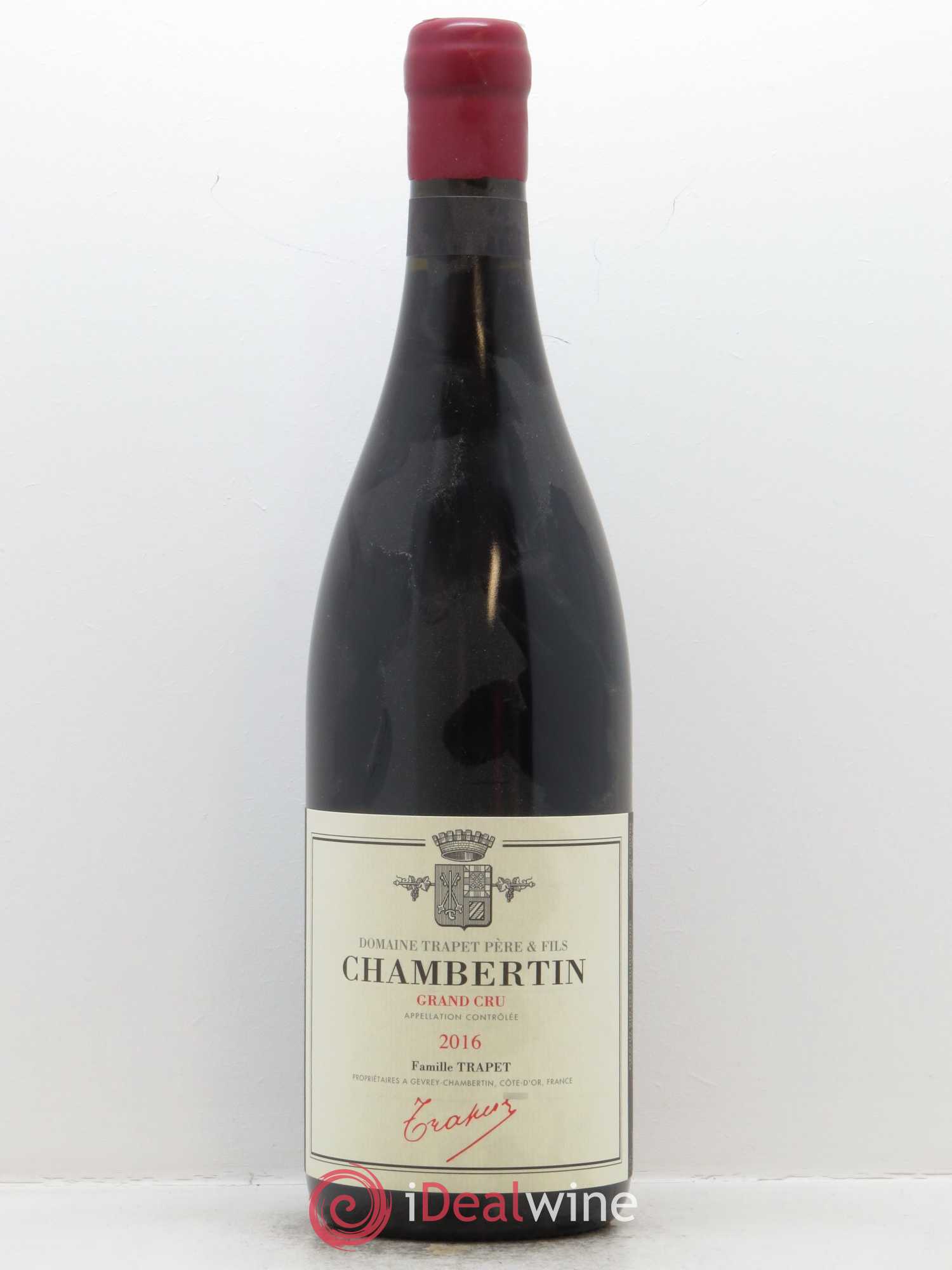 Chambertin Grand Cru Domaine Trapet 2016 - Lot de 1 bouteille - 0