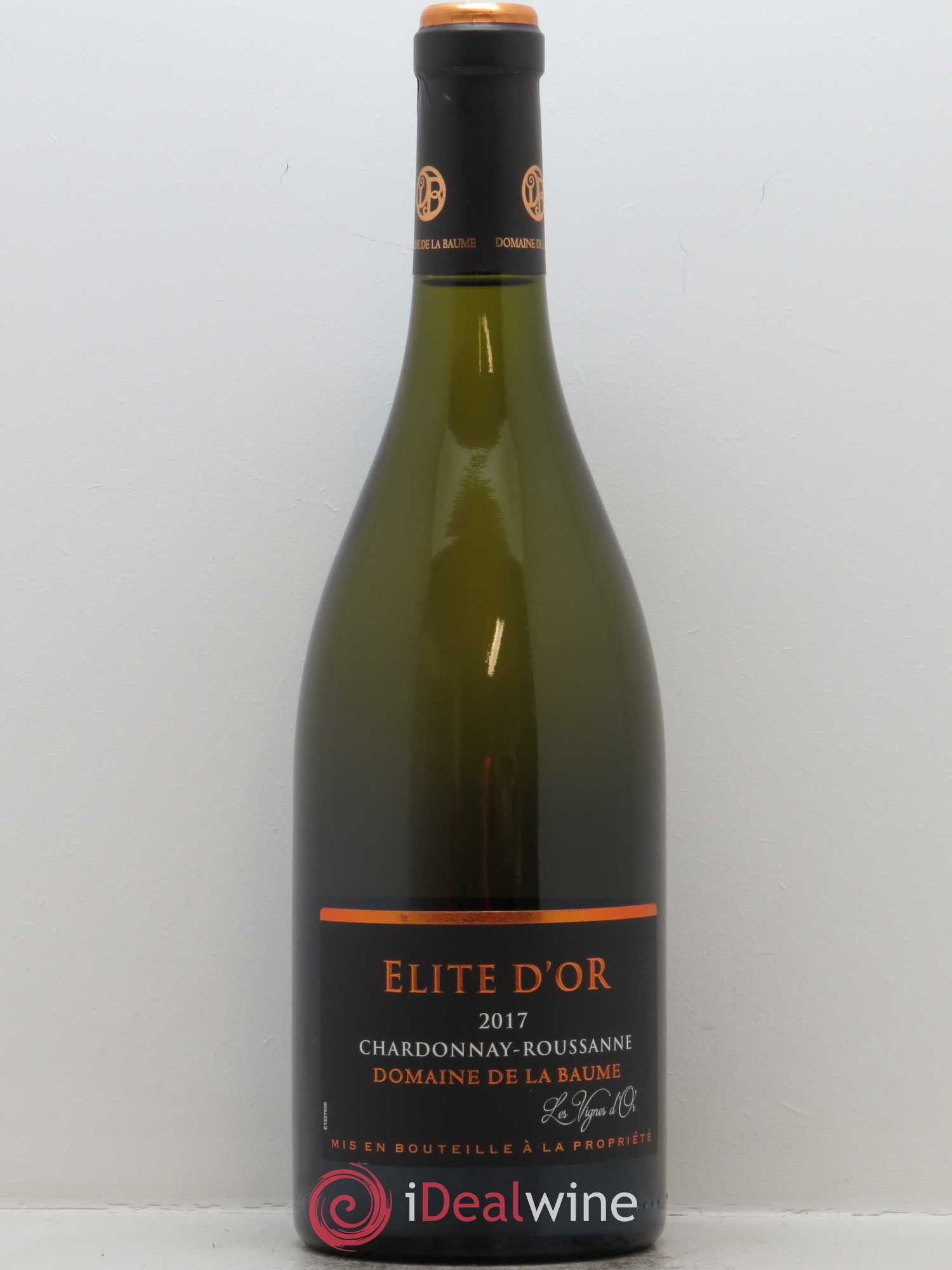 IGP Pays d'Oc Domaine de la Baume Elite d'or Chardonnay 2017 - Lot de 1 bouteille - 0