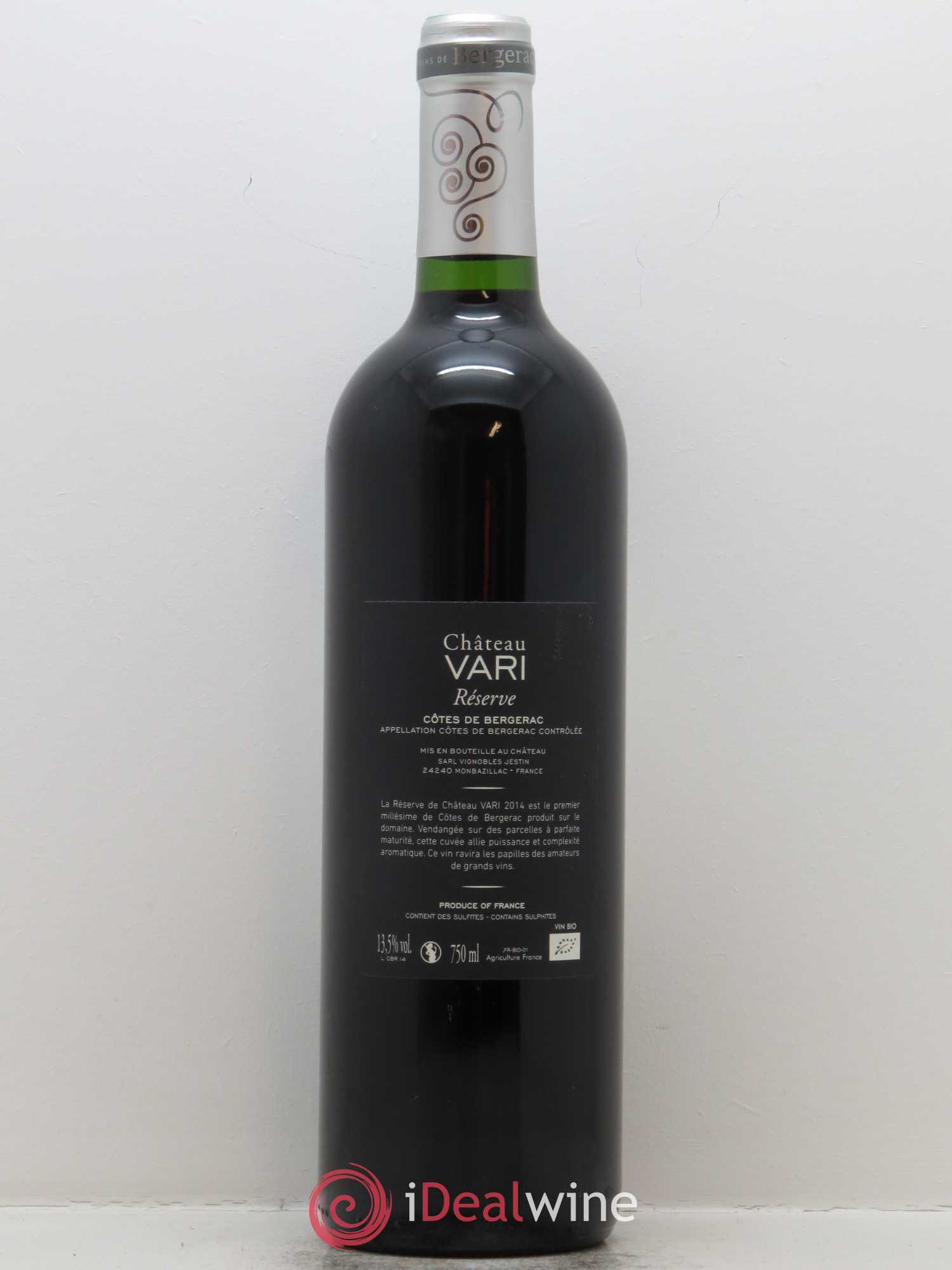 Côtes de Bergerac Réserve Château Vari 2014 - Posten von 1 Flasche - 1