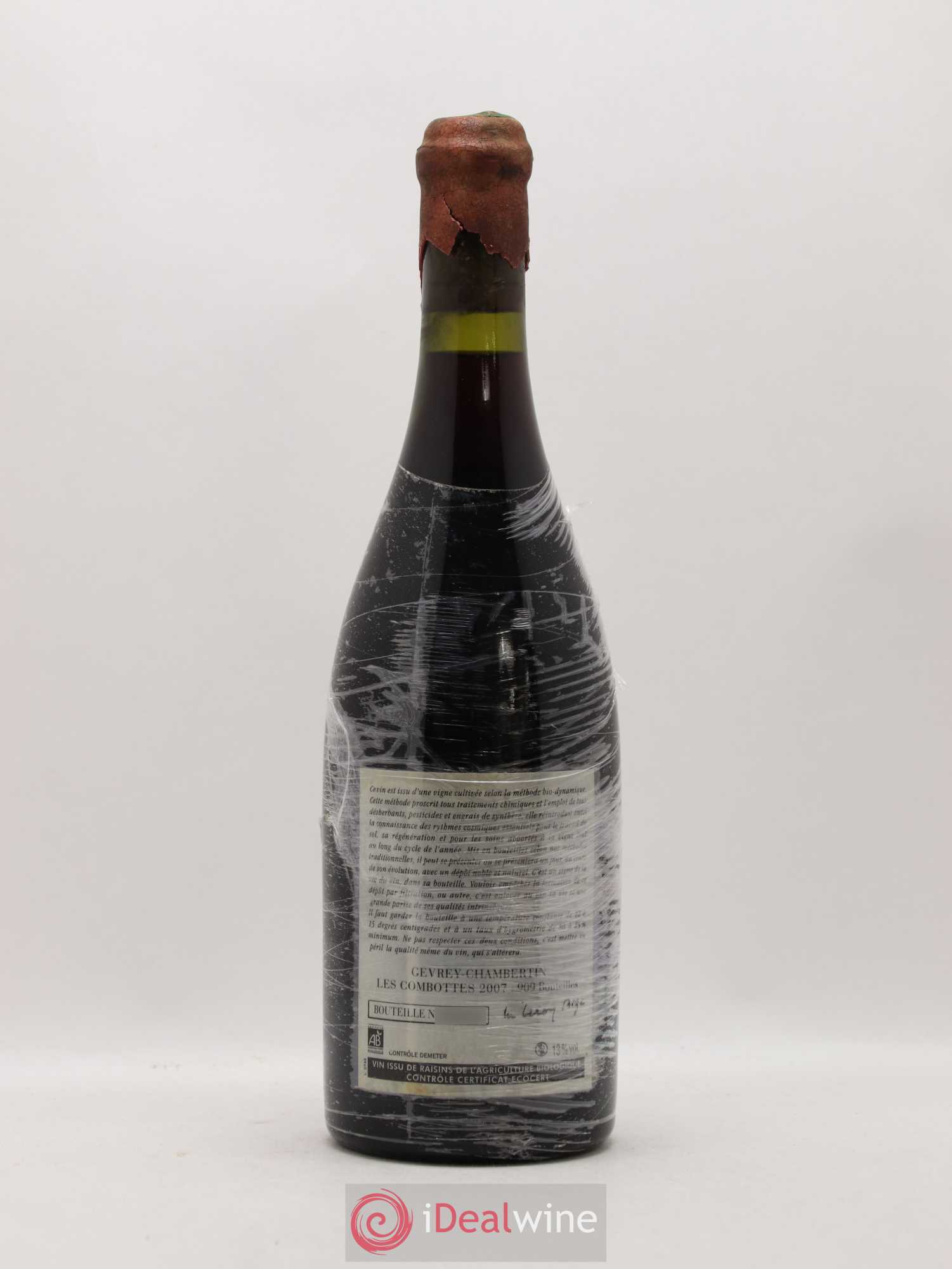 Gevrey-Chambertin 1er Cru Les Combottes Leroy (Domaine) 2007 - Lot de 1 bouteille - 1