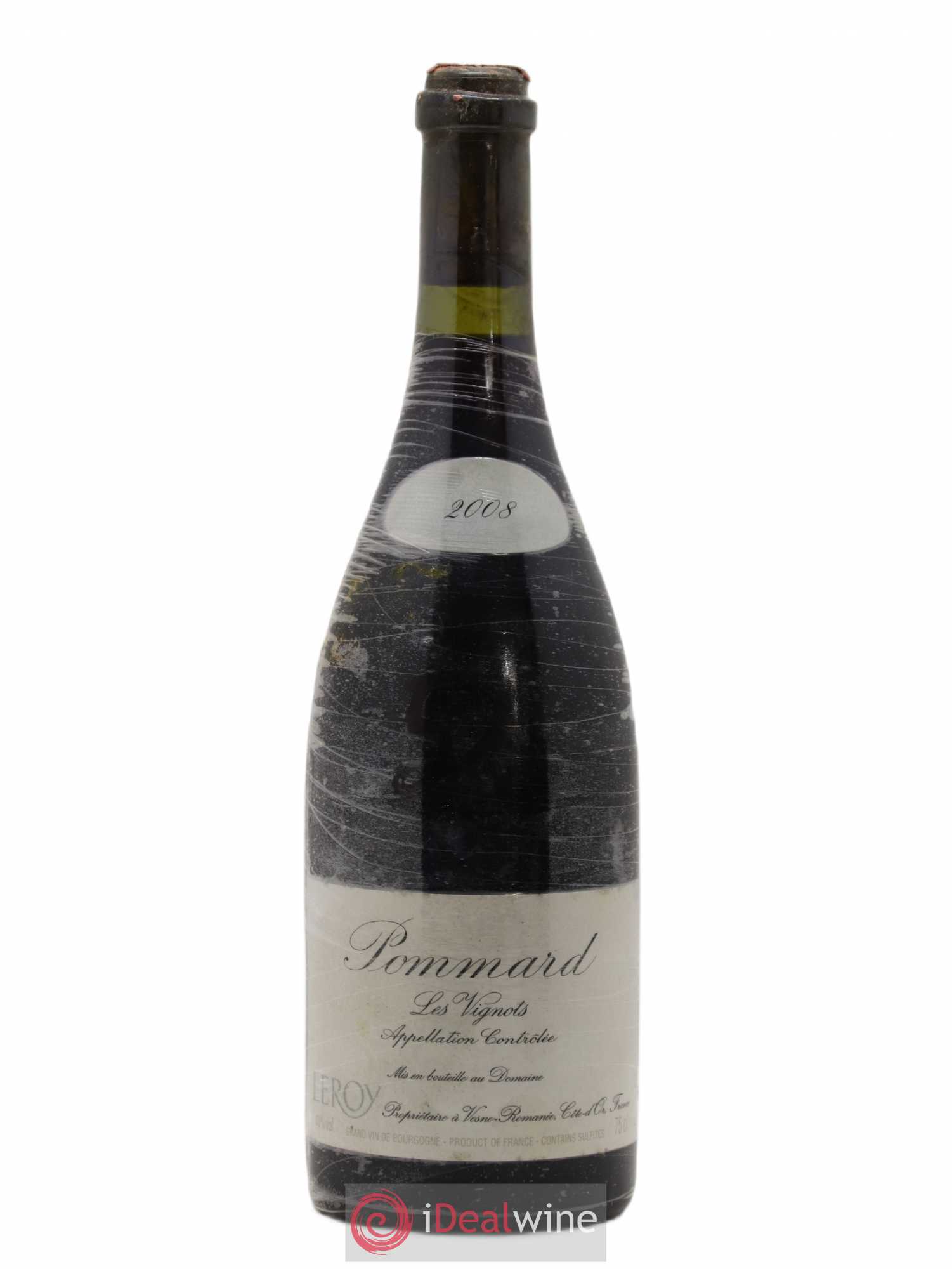 Pommard Les Vignots Leroy (Domaine) 2008 - Lot de 1 bouteille - 0