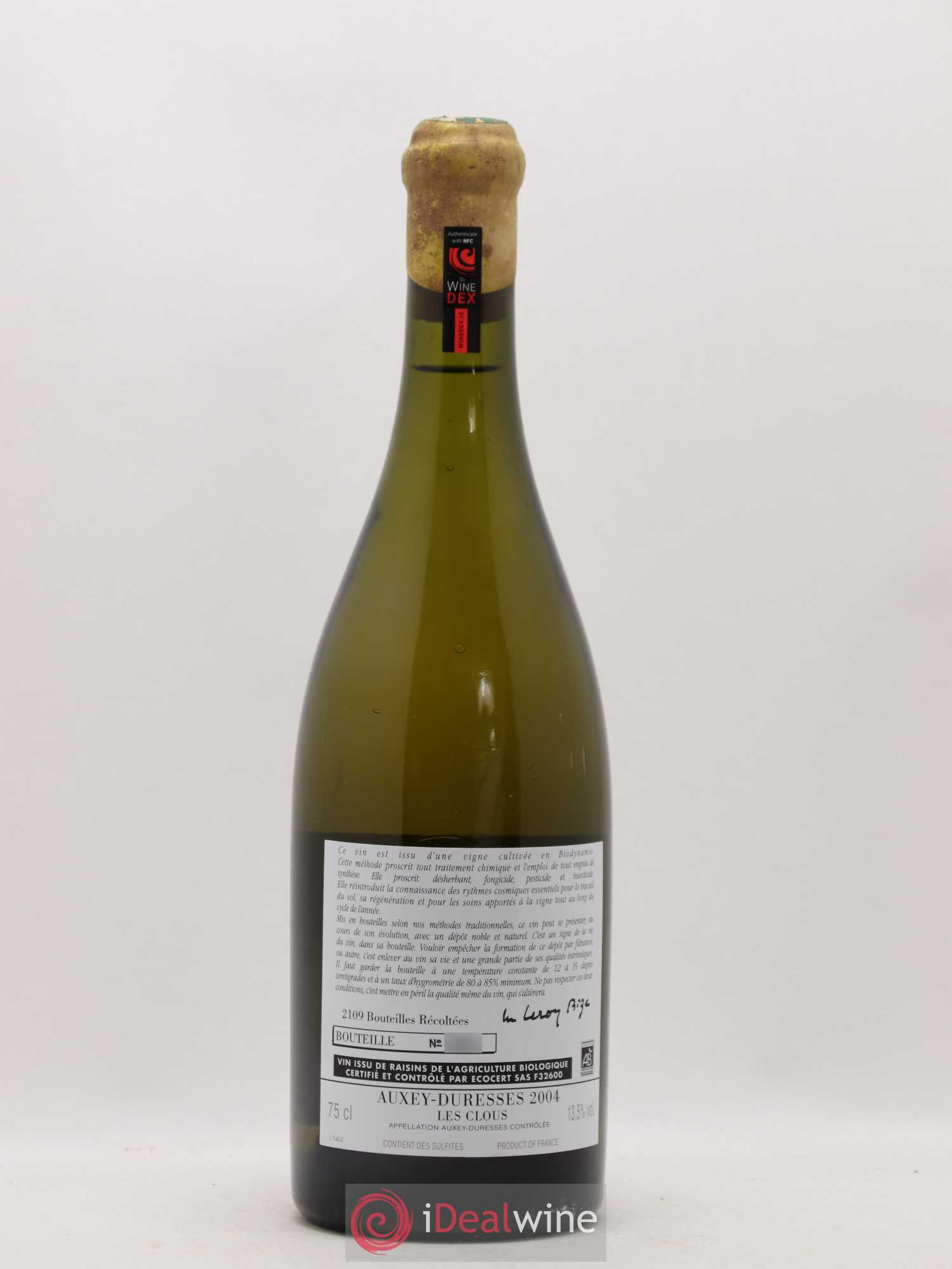 Auxey-Duresses Les Clous d'Auvenay (Domaine) 2004 - Lot de 1 bouteille - 1
