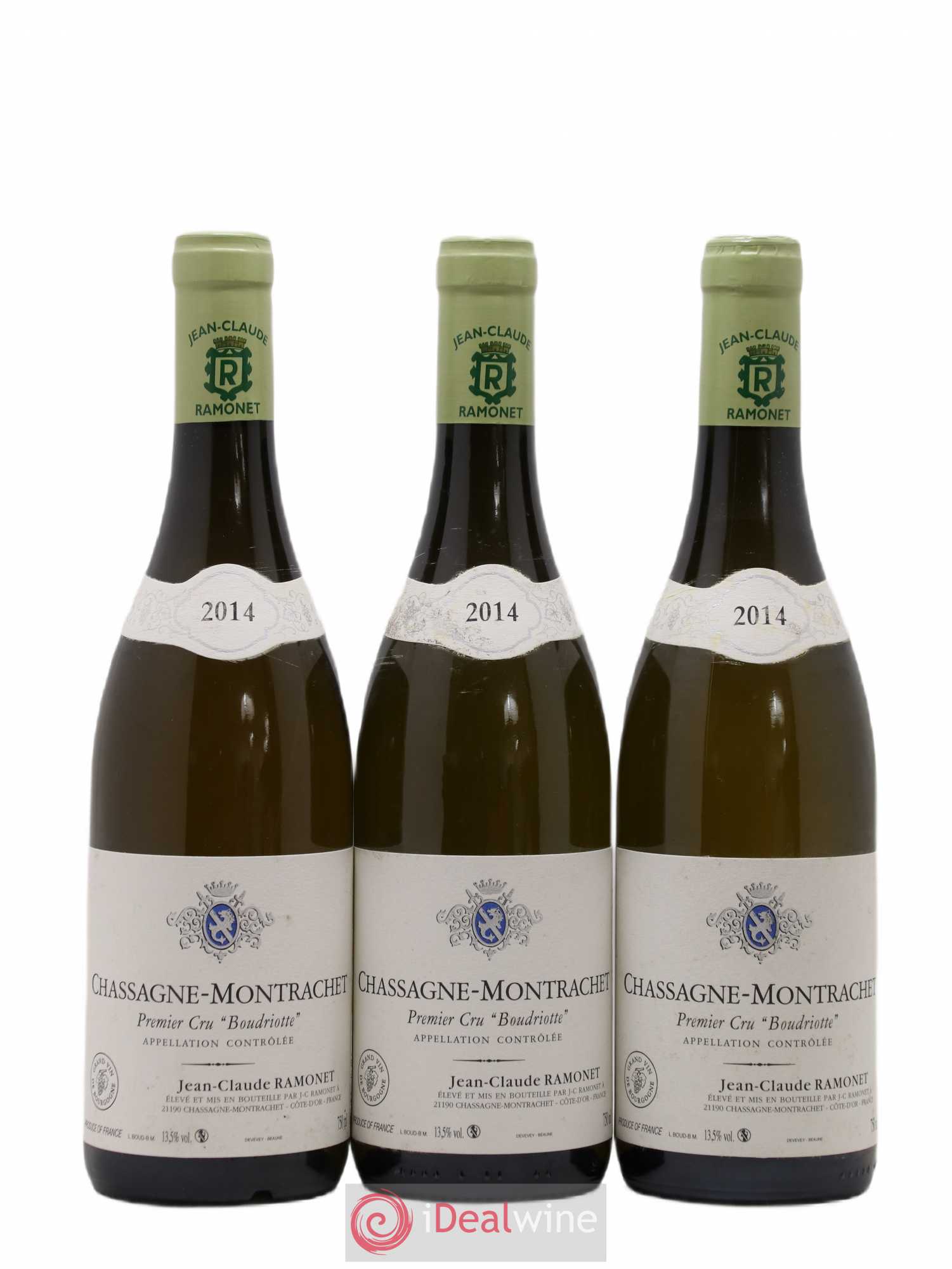 Chassagne-Montrachet 1er Cru Boudriotte Ramonet (Domaine) 2014 - Lot de 3 bouteilles - 0