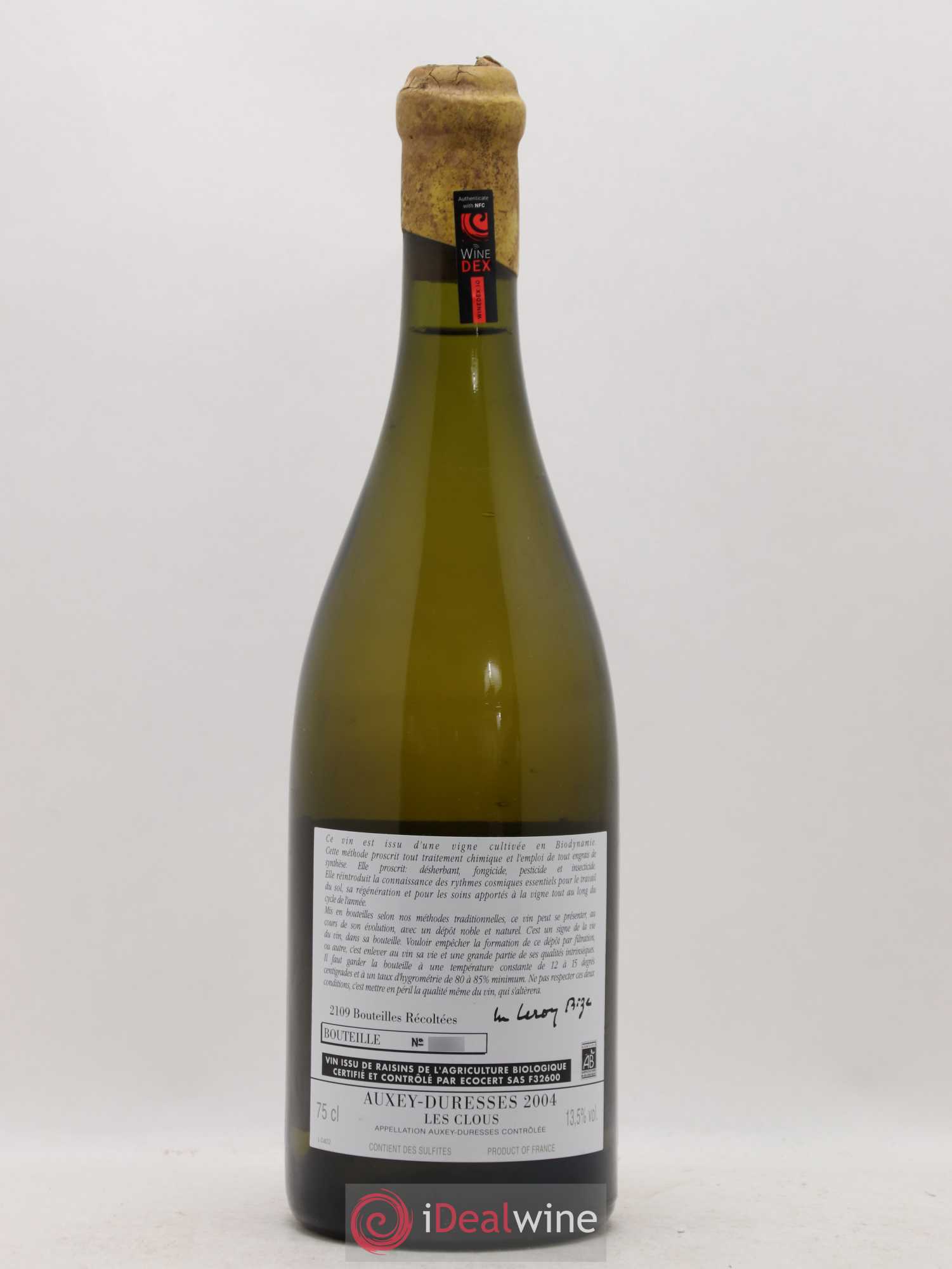 Auxey-Duresses Les Clous d'Auvenay (Domaine) 2004 - Lot de 1 bouteille - 1