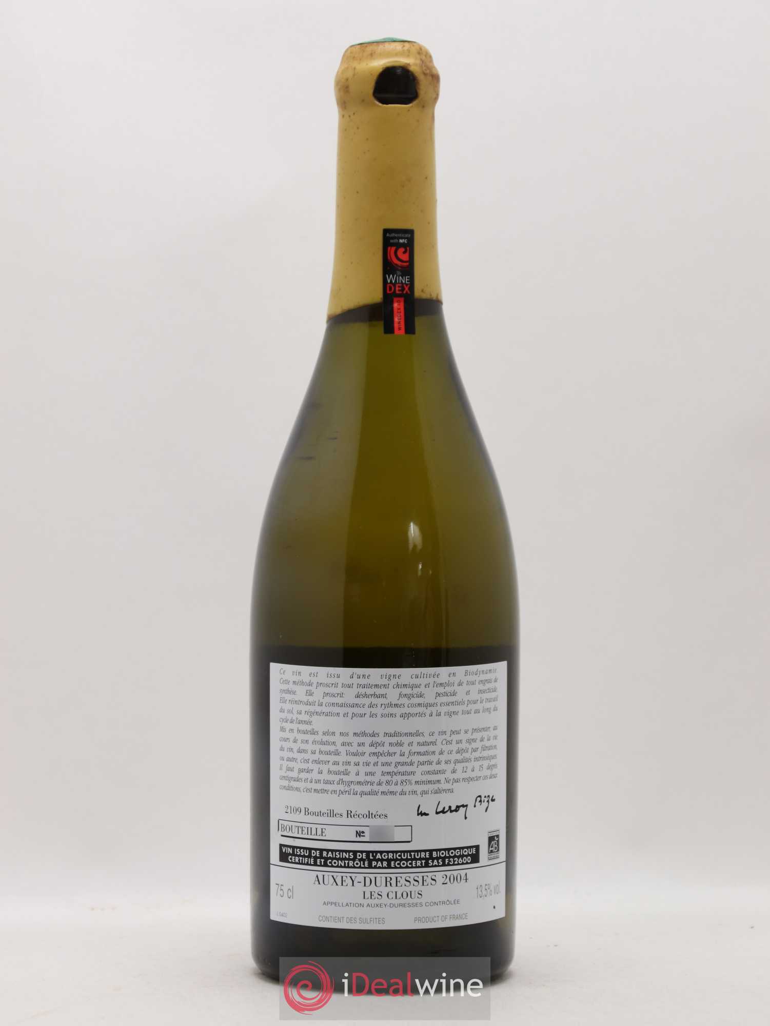 Auxey-Duresses Les Clous d'Auvenay (Domaine) 2004 - Lot de 1 bouteille - 1