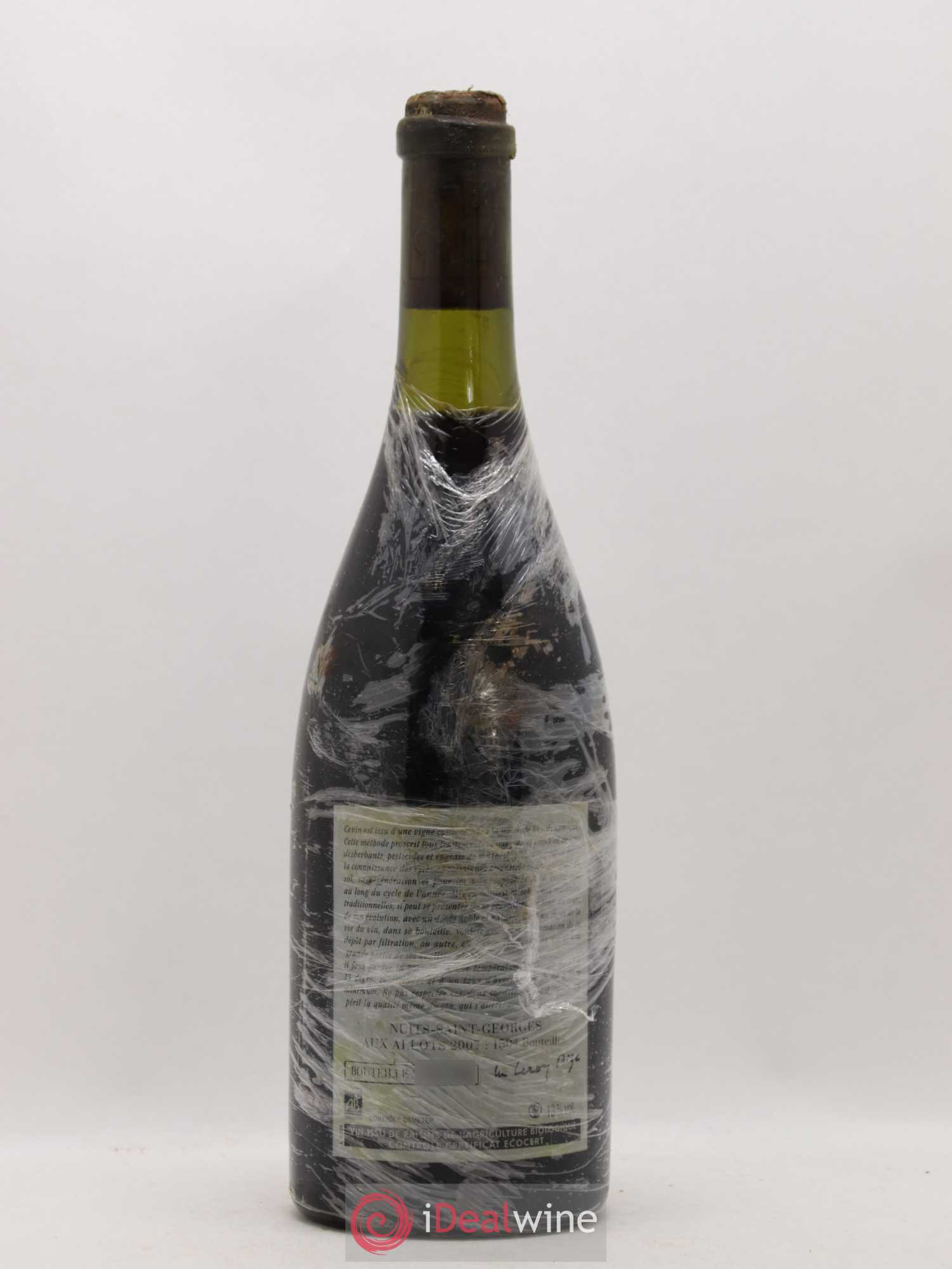 Nuits-Saint-Georges Aux Allots Leroy (Domaine) 2007 - Lot de 1 bouteille - 1