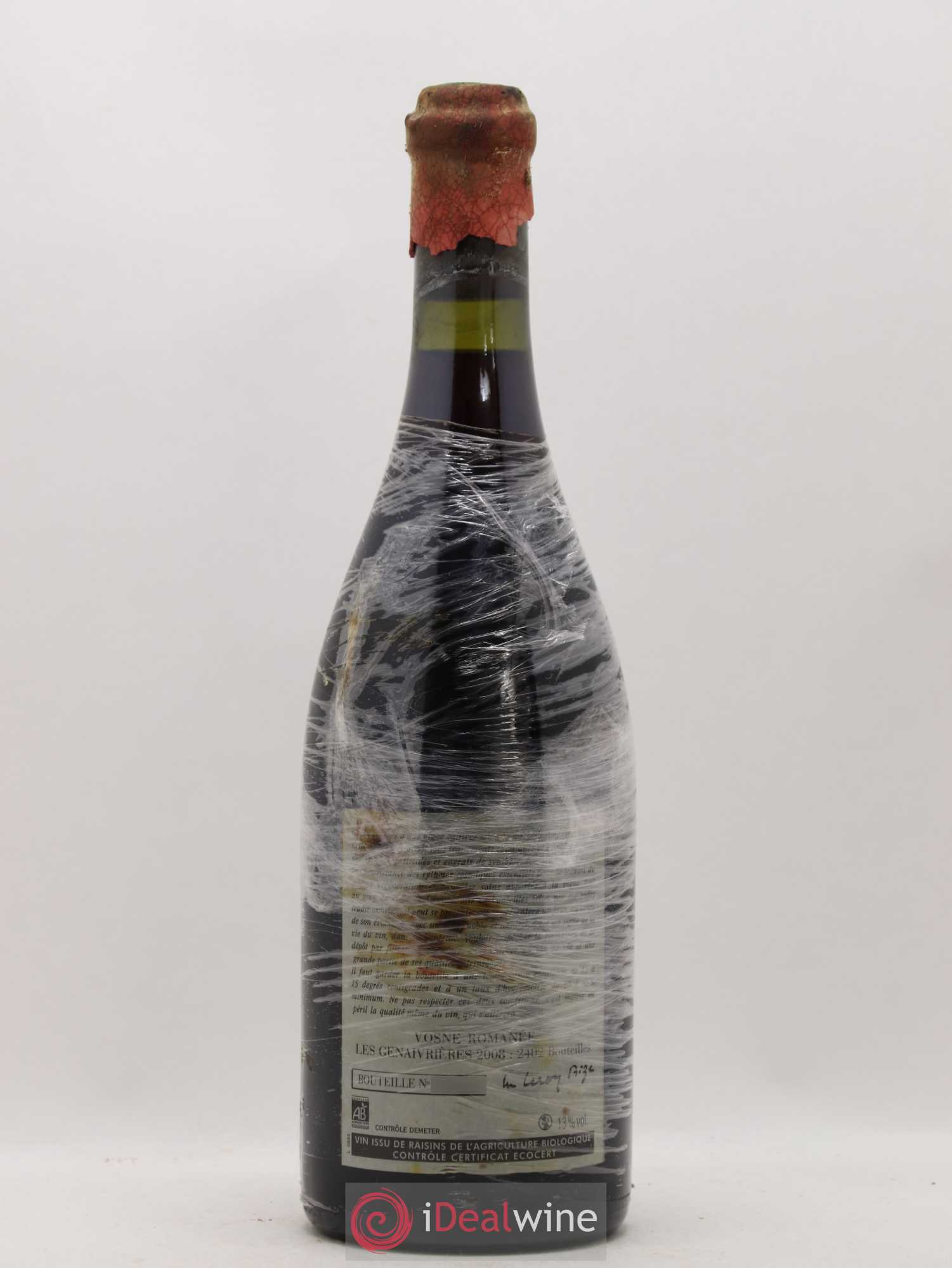 Vosne-Romanée Les Genaivrières Leroy (Domaine) 2008 - Lot de 1 bouteille - 1