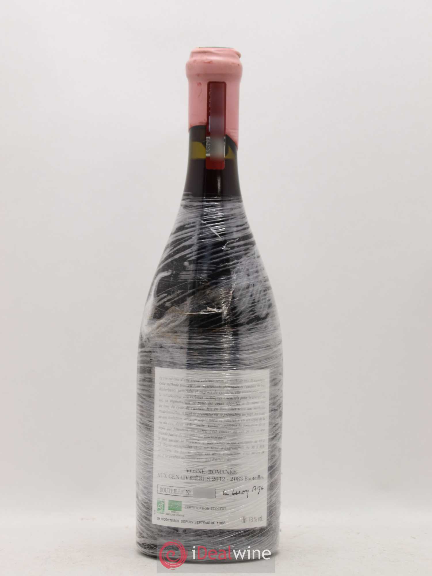 Vosne-Romanée Les Genaivrières Leroy (Domaine) 2012 - Lotto di 1 bottiglia - 1