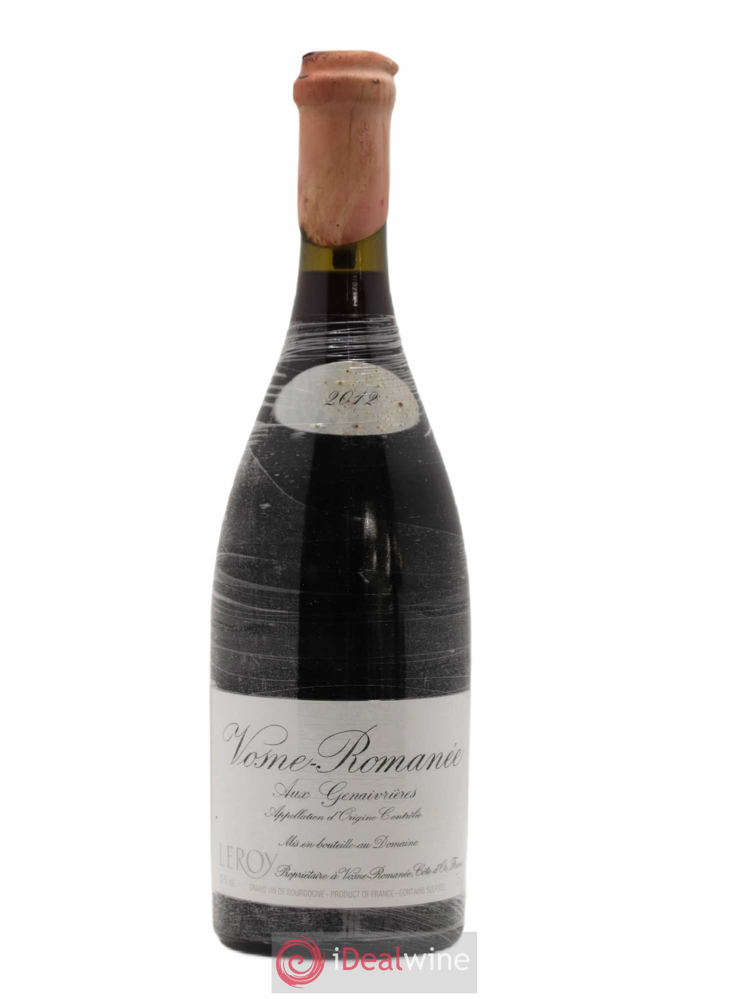 Vosne-Romanée Les Genaivrières Leroy (Domaine) 2012 - Lot de 1 bouteille - 0