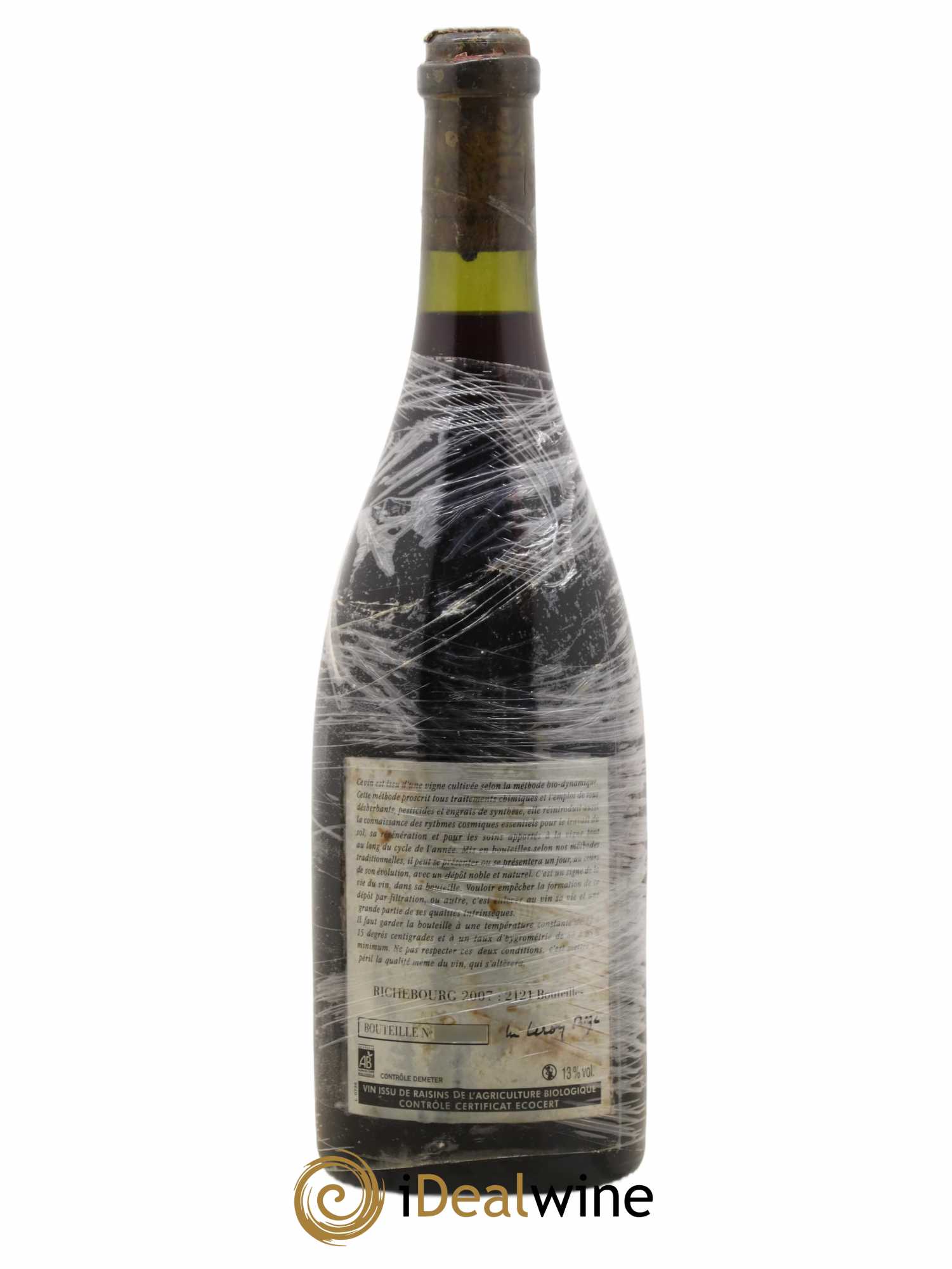 Richebourg Grand Cru Leroy (Domaine) 2007 - Lot de 1 bouteille - 1