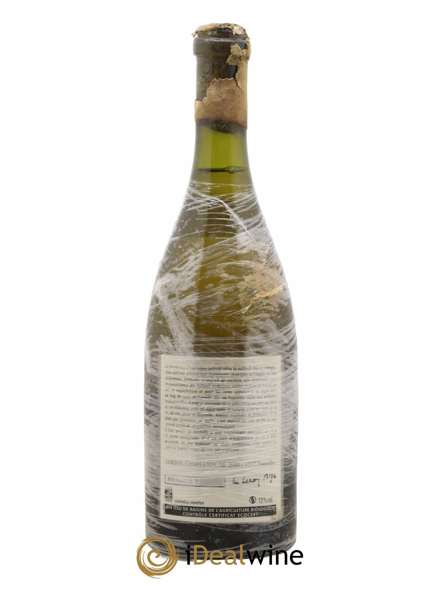 Corton-Charlemagne Grand Cru Leroy (Domaine) 2009 - Lot of 1 bottle - 1