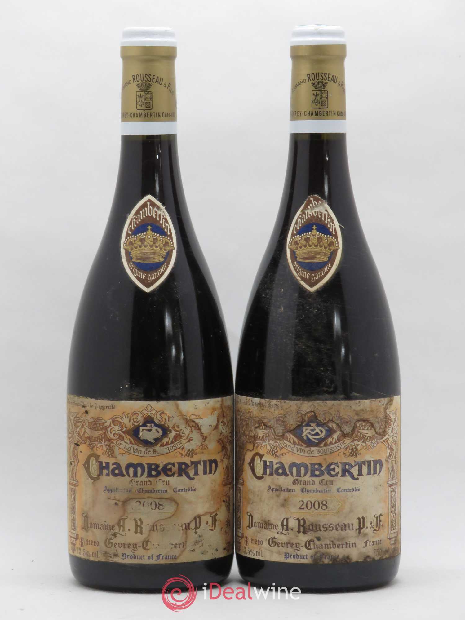 Chambertin Grand Cru Armand Rousseau (Domaine) 2008 - Lot de 2 bouteilles - 0