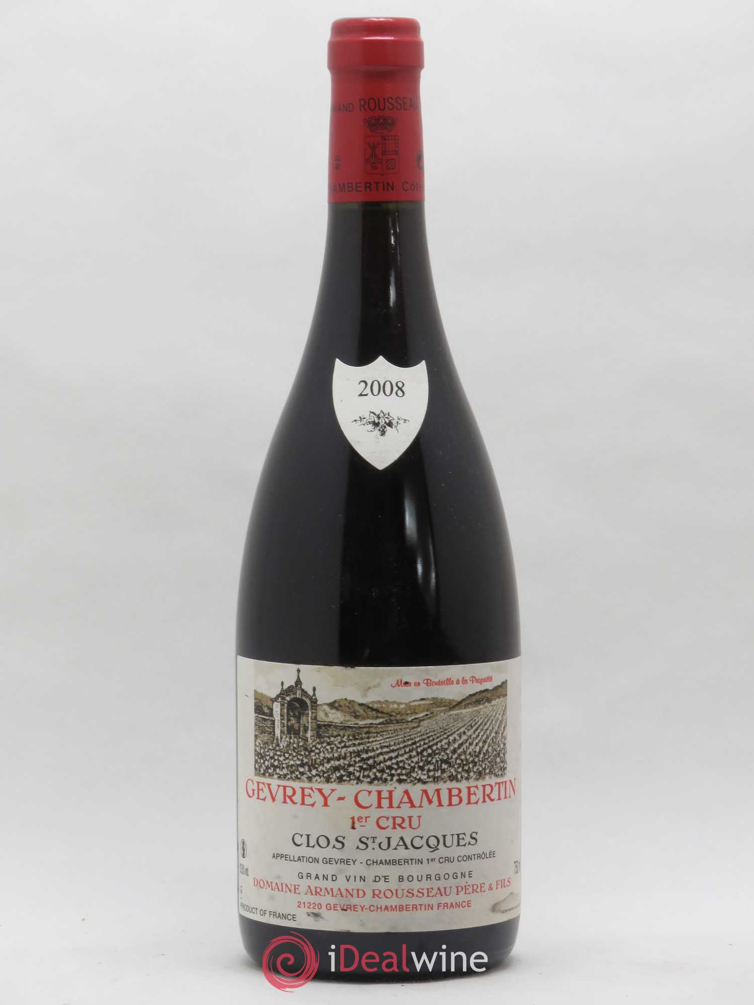 Gevrey-Chambertin 1er Cru Clos Saint-Jacques Armand Rousseau (Domaine) 2008 - Lot de 1 bouteille - 0