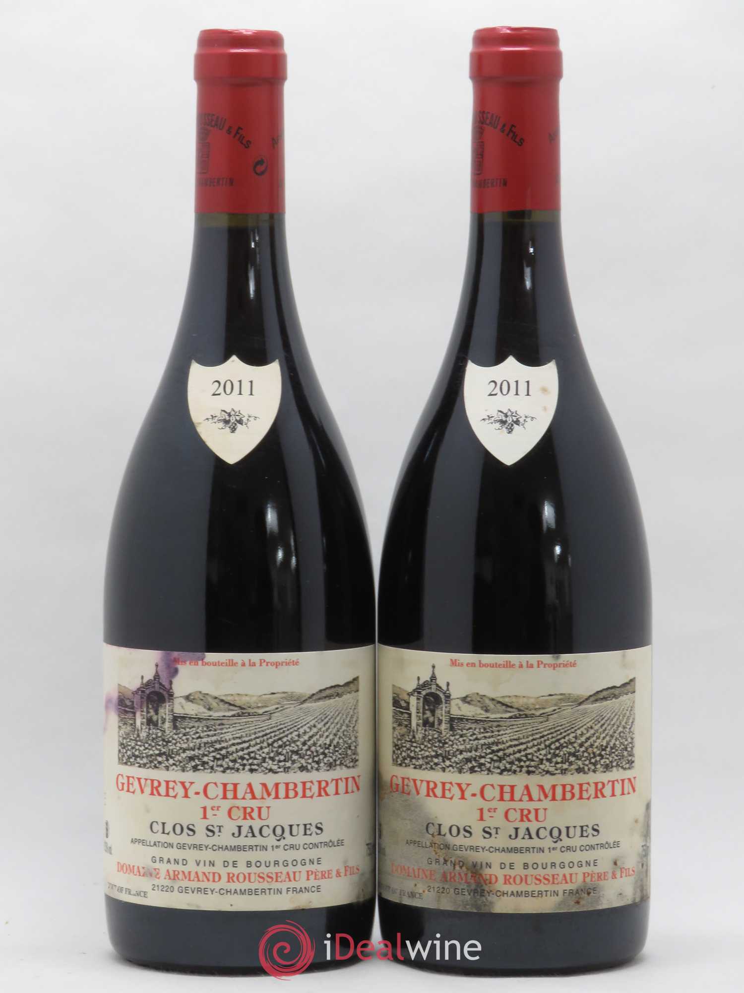 Gevrey-Chambertin 1er Cru Clos Saint-Jacques Armand Rousseau (Domaine) 2011 - Lot de 2 bouteilles - 0