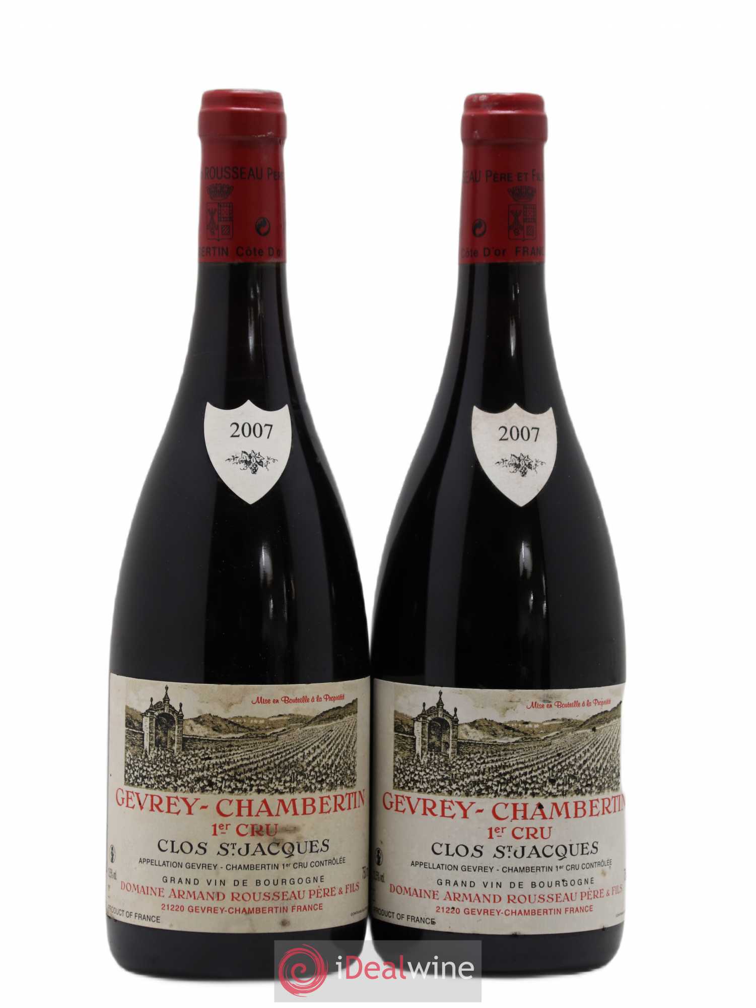 Gevrey-Chambertin 1er Cru Clos Saint-Jacques Armand Rousseau (Domaine) 2007 - Lot de 2 bouteilles - 0