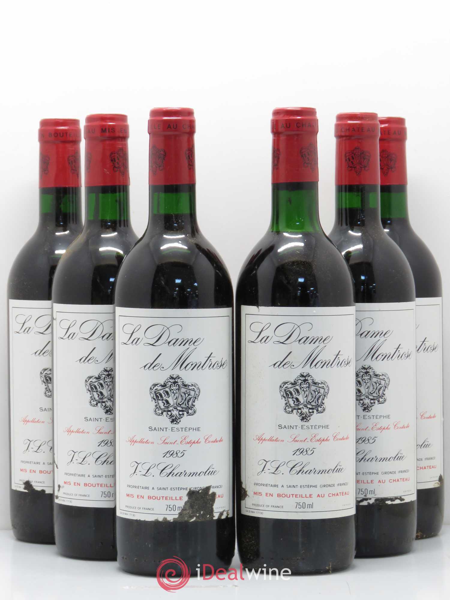 La Dame de Montrose Second Vin 1985 - Lot de 6 bouteilles - 0