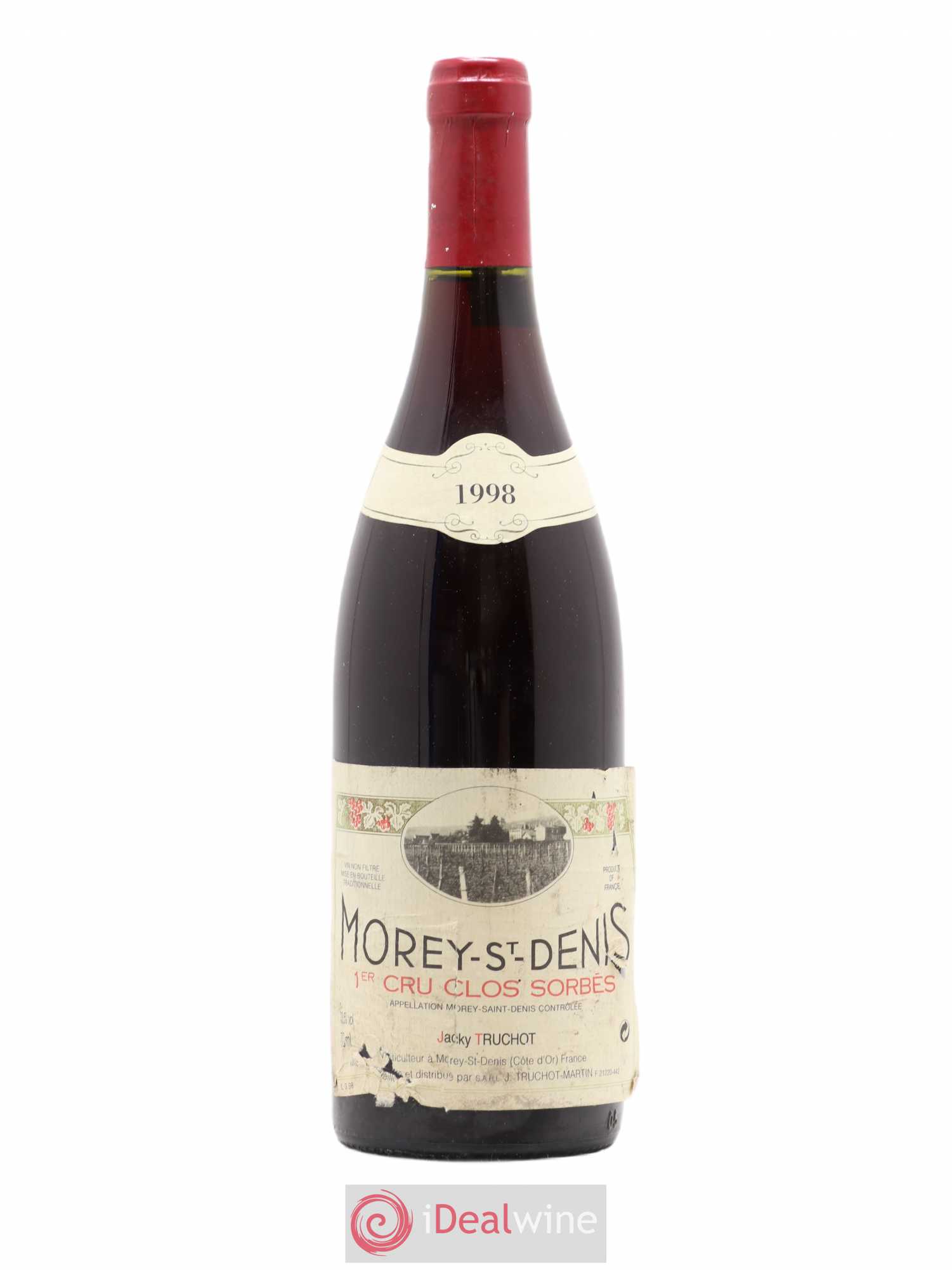 Morey-Saint-Denis 1er Cru Clos Sorbés Jacky Truchot 1998 - Lot de 1 bouteille - 0