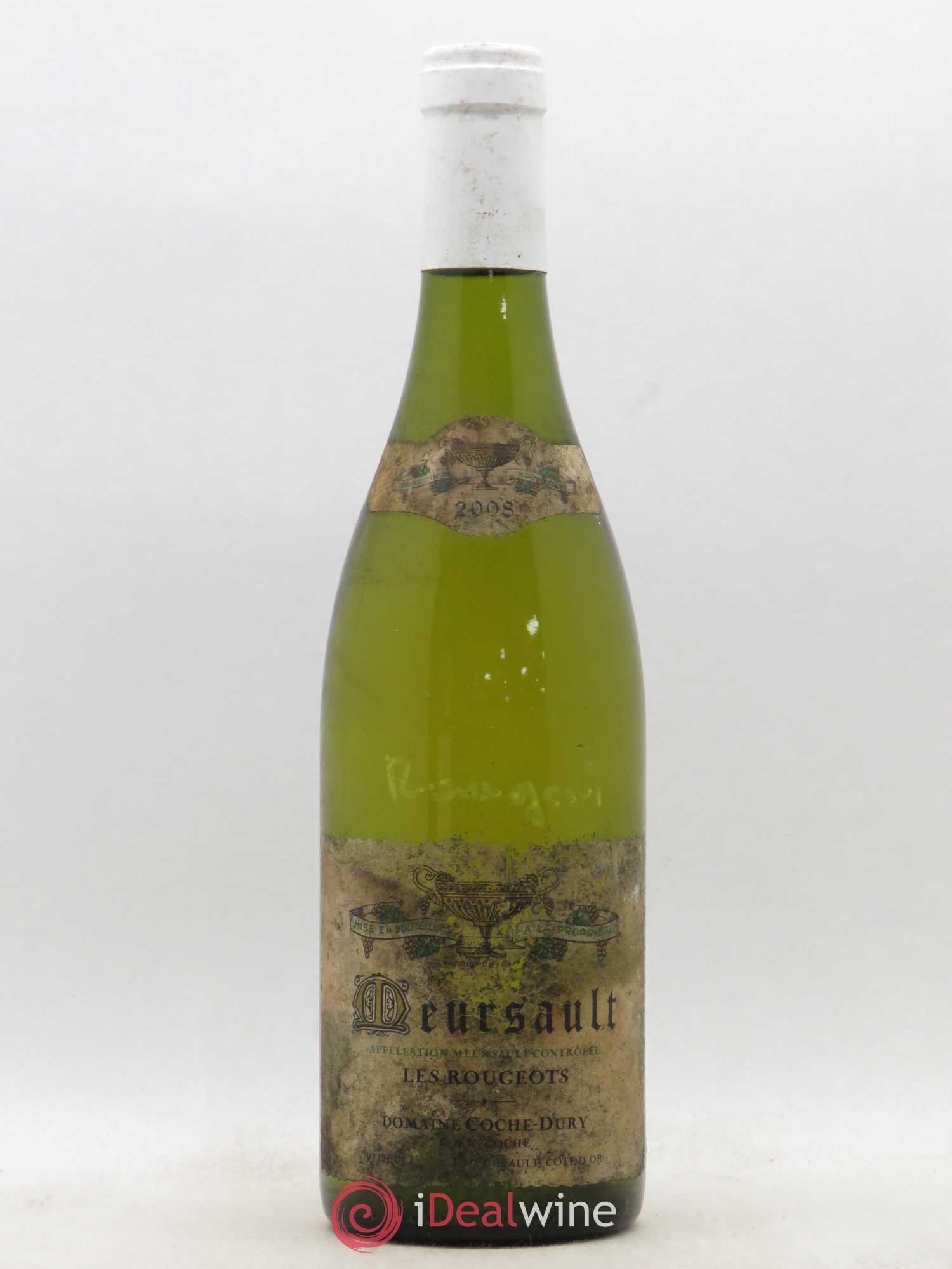 Meursault Les Rougeots Coche Dury (Domaine) 2008 - Lot de 1 bouteille - 0