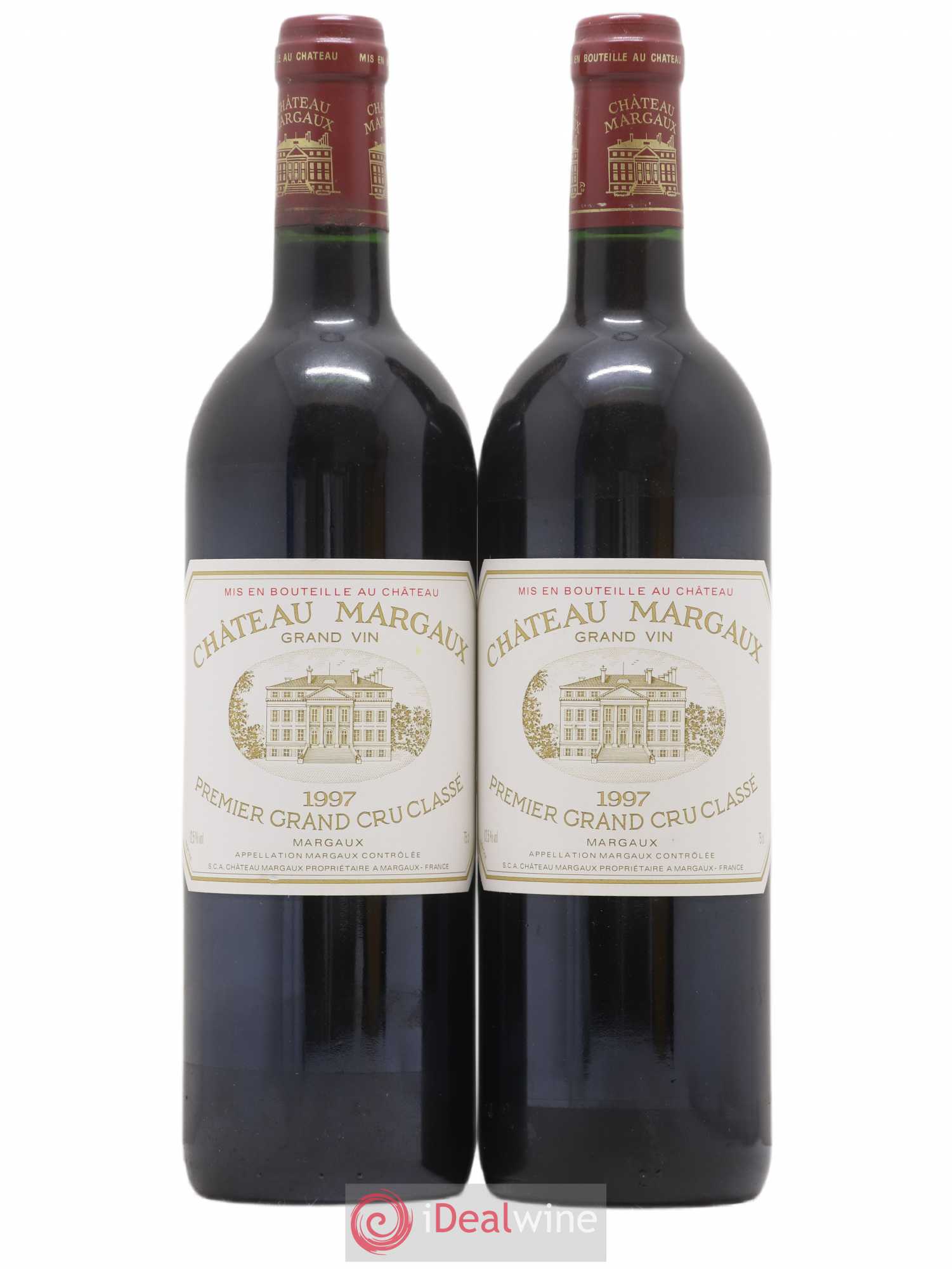 Château Margaux 1er Grand Cru Classé 1997 - Lot de 2 bouteilles - 0