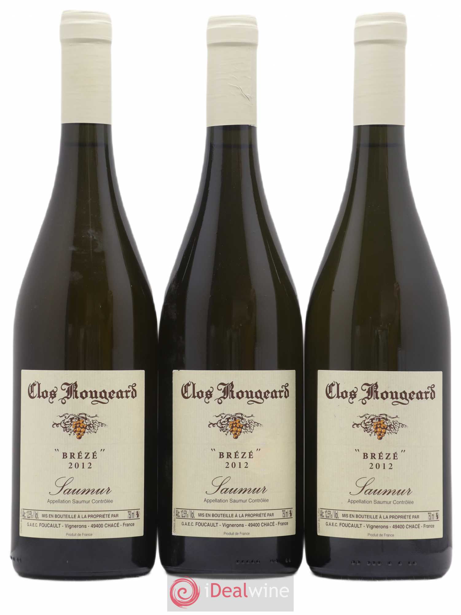 Saumur Brézé Clos Rougeard 2012 - Lot de 3 bouteilles - 0