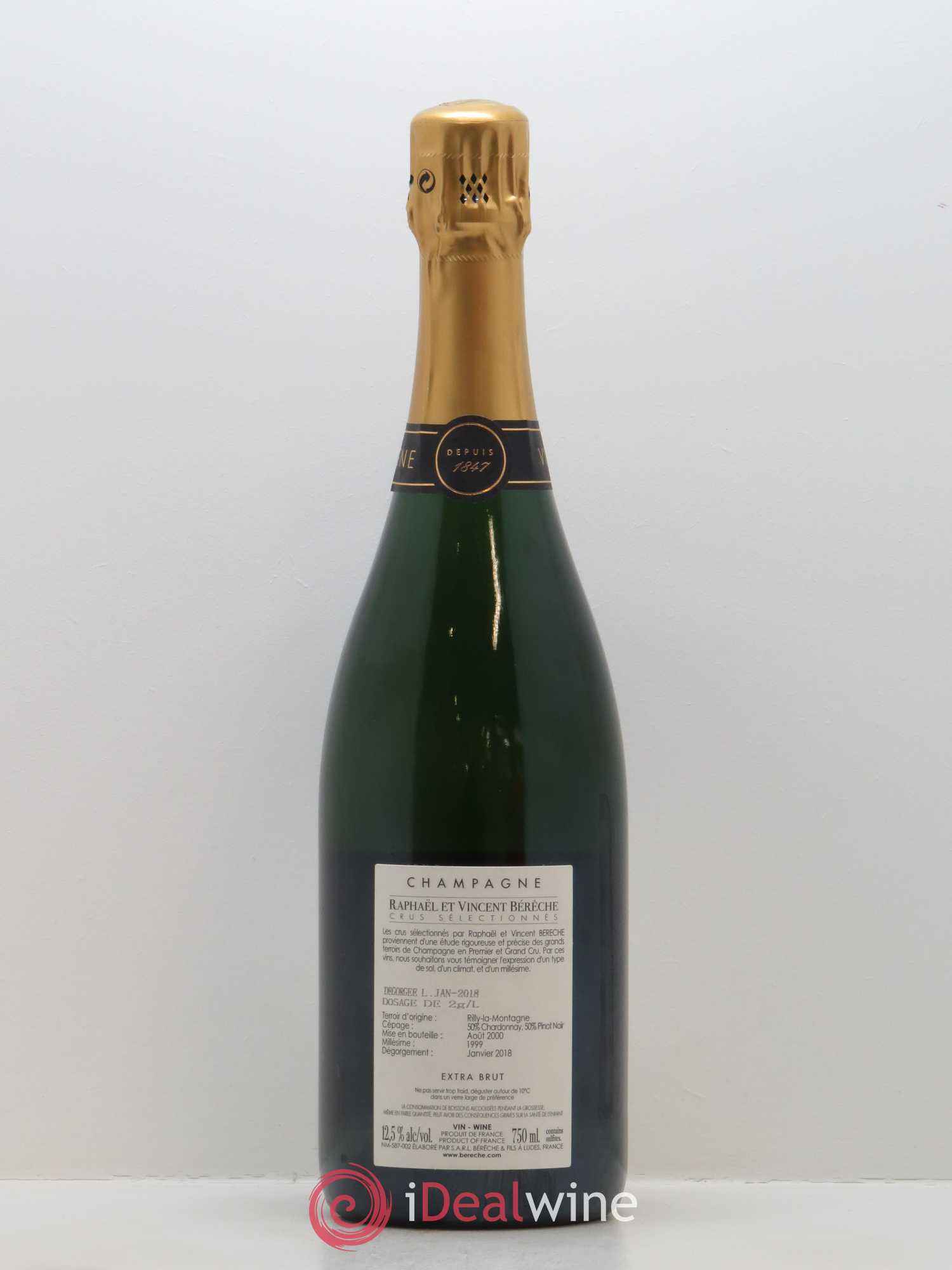 Rilly-La-Montagne 1er Cru Extra-Brut Bérêche et Fils 1999 - Lot de 1 bouteille - 1