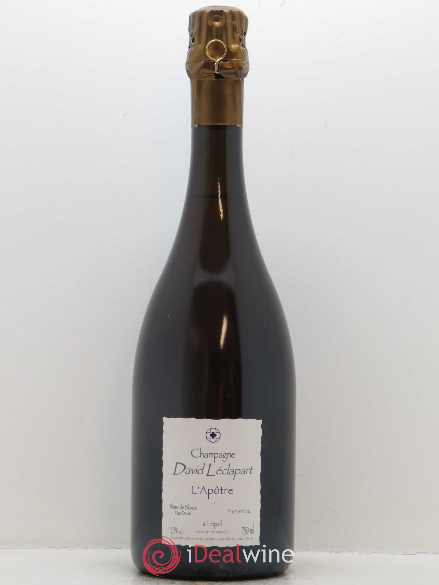 L'Apôtre Blanc de Blancs 1er Cru Extra-Brut David Leclapart - Lot de 1 bouteille - 0