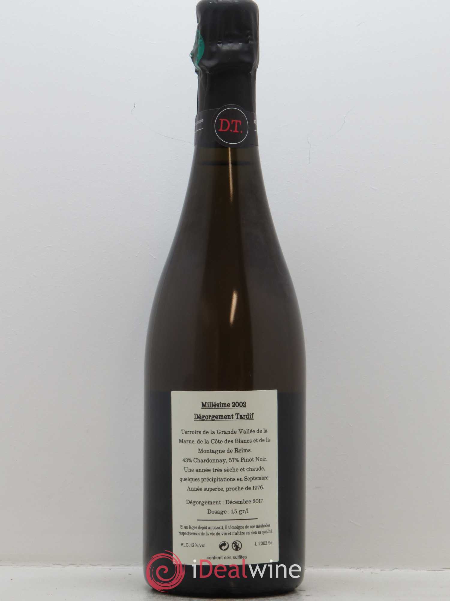 Dégorgement Tardif Jacquesson 2002 - Lot de 1 bouteille - 1