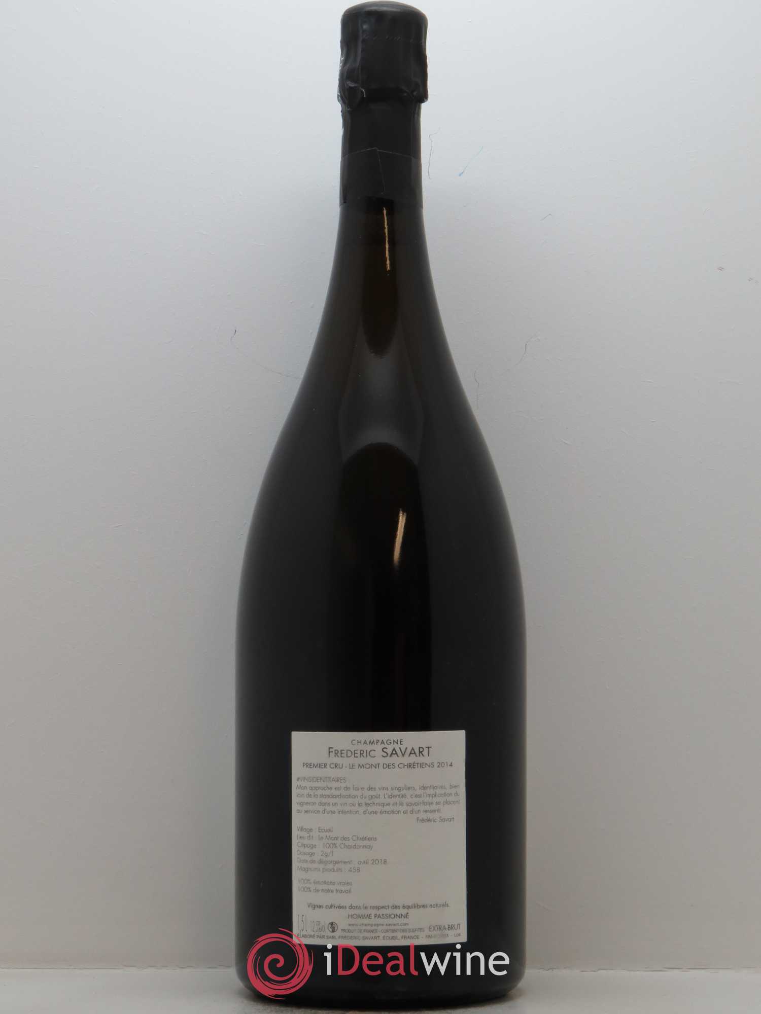 Le Mont des Chrétiens 1er Cru Extra-Brut Savart 2014 - Lot de 1 magnum - 1