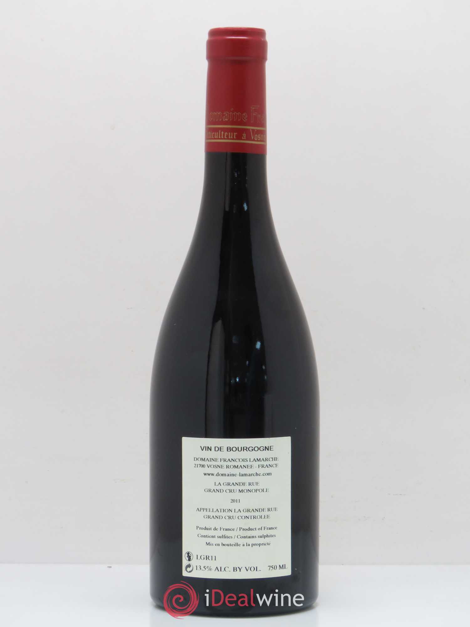 La Grande Rue Grand Cru Lamarche (Domaine) 2011 - Lot de 1 bouteille - 1