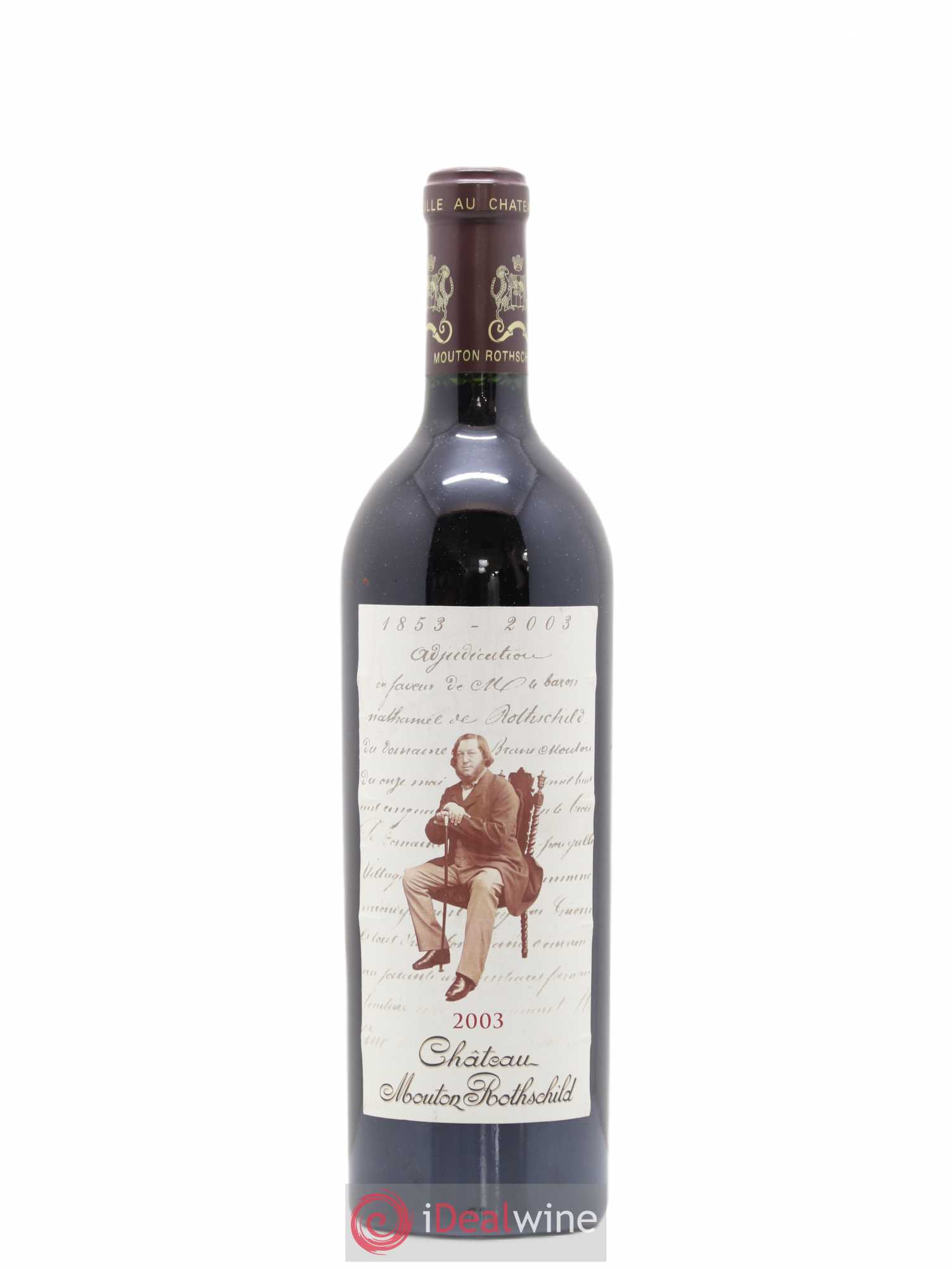 Château Mouton Rothschild 1er Grand Cru Classé 2003 - Lot de 1 bouteille - 0